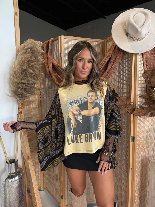 Luke Bryan Mix & Match Tee Yellow Multi sold by Chic by Ally B