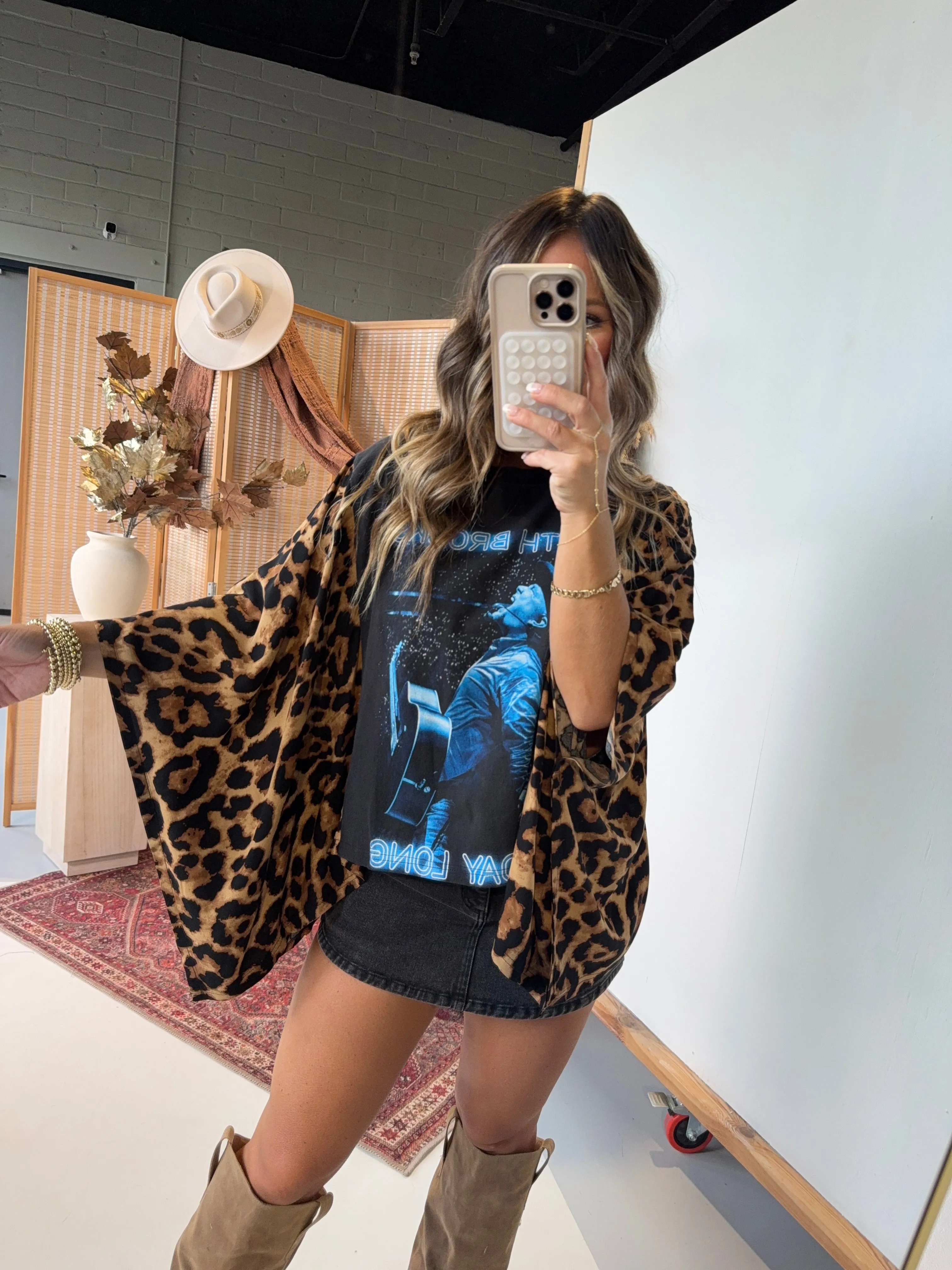 Garth Brooks Mix & Match Tee Black Cheetah sold by Chic by Ally B product image thumbnail 4