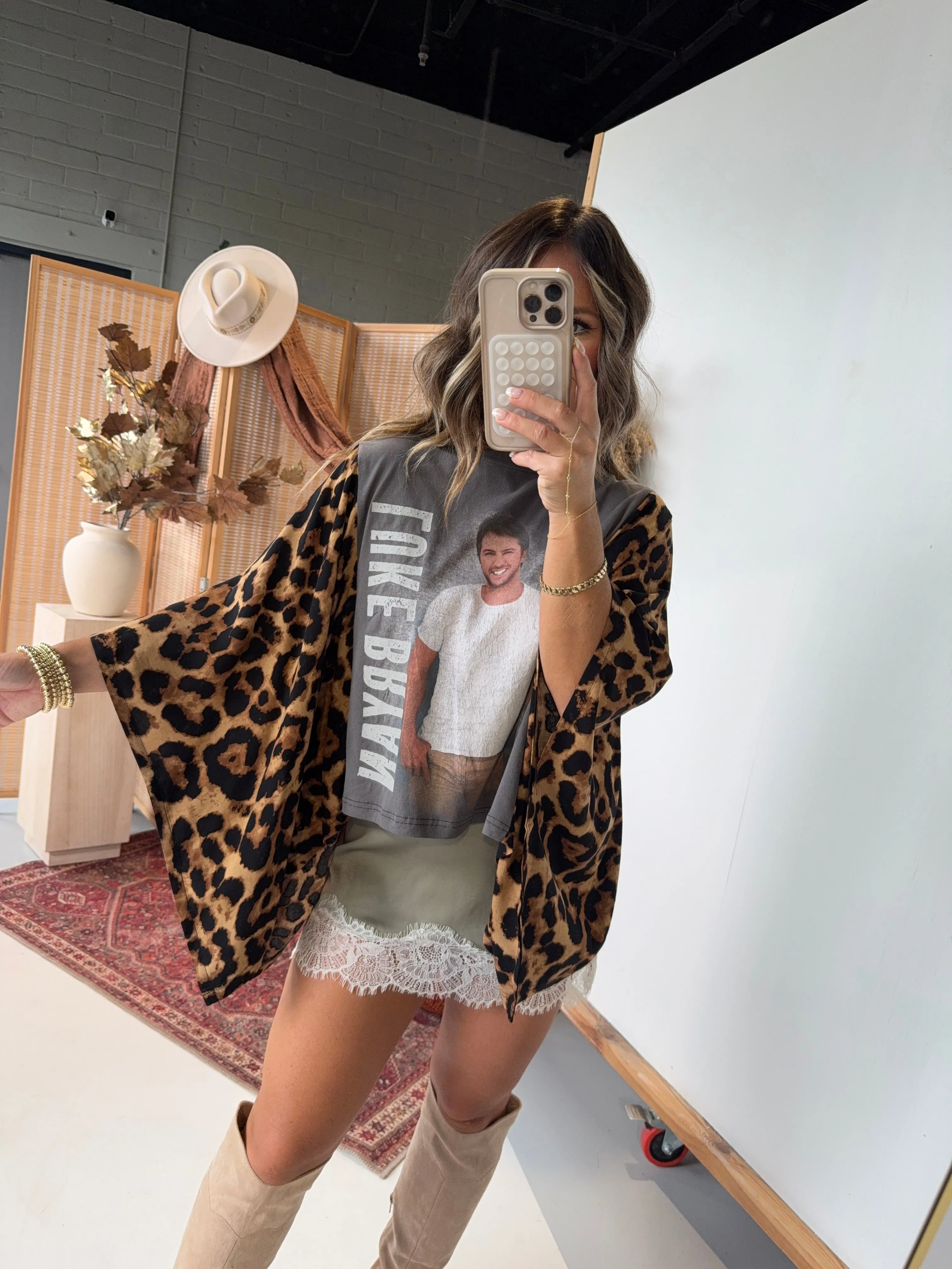 Luke Bryan Mix & Match Tee Grey Cheetah sold by Chic by Ally B product image thumbnail 3