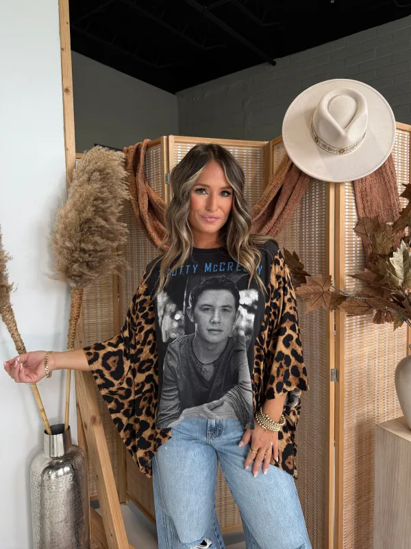 Scotty McCreery Mix & Match Tee Black Cheetah sold by Chic by Ally B