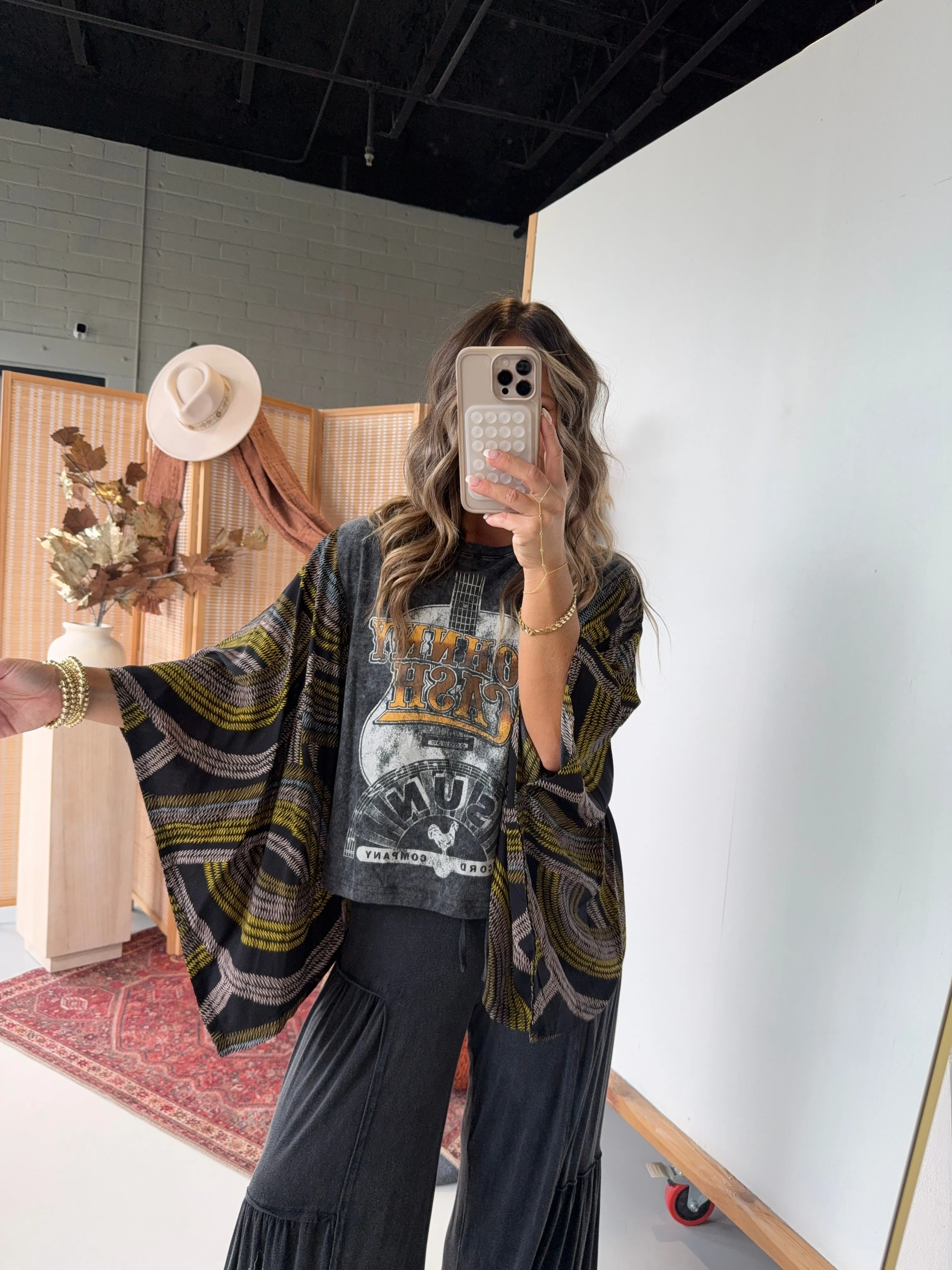 Johnny Cash Mix & Match Tee Dk Grey Multi sold by Chic by Ally B product image thumbnail 2