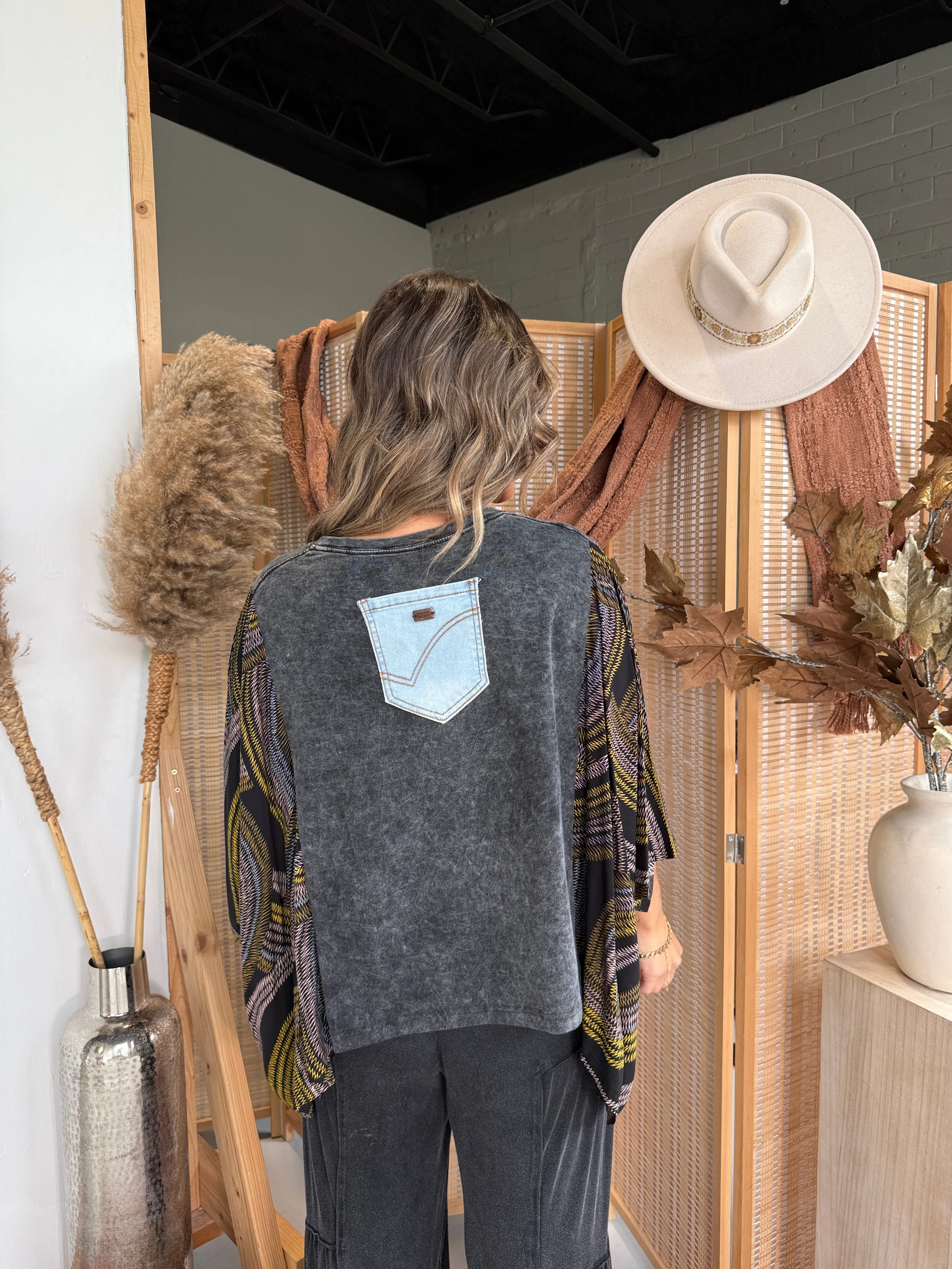 Johnny Cash Mix & Match Tee Dk Grey Multi sold by Chic by Ally B product image thumbnail 3