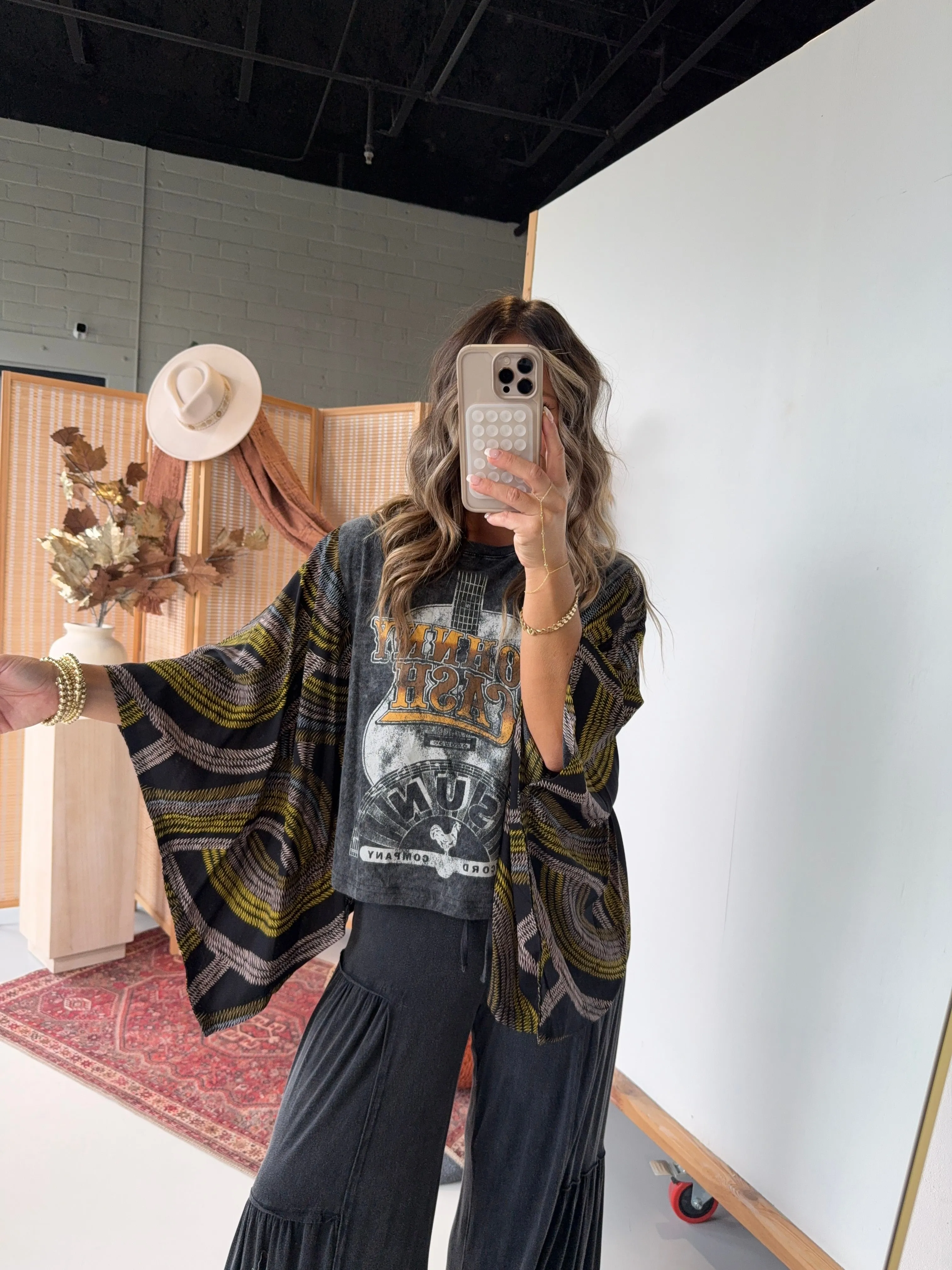 Johnny Cash Mix & Match Tee Dk Grey Multi sold by Chic by Ally B product image thumbnail 5