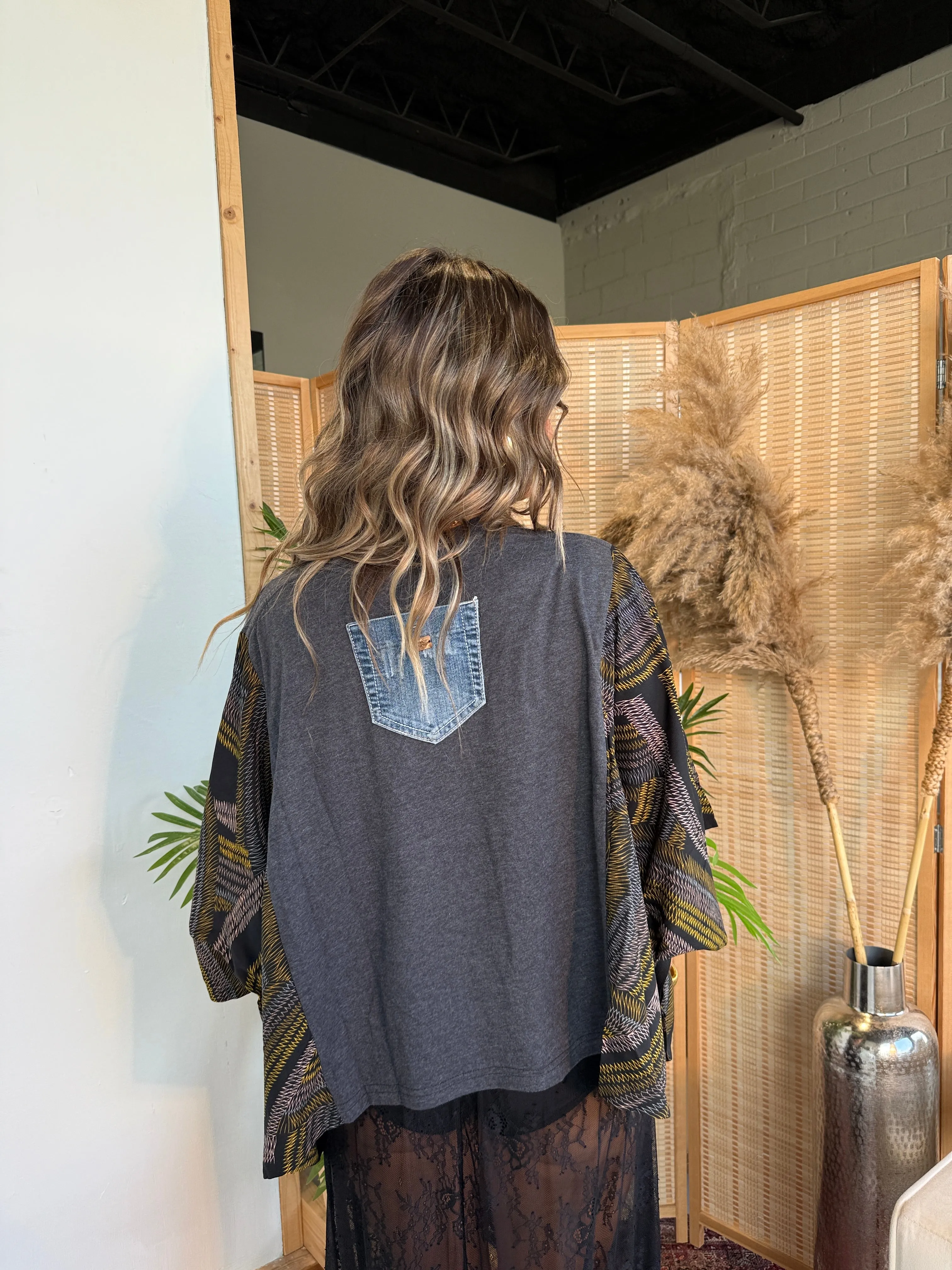 Johnny Cash Mix & Match Tee Dk Grey Multi sold by Chic by Ally B product image thumbnail 2