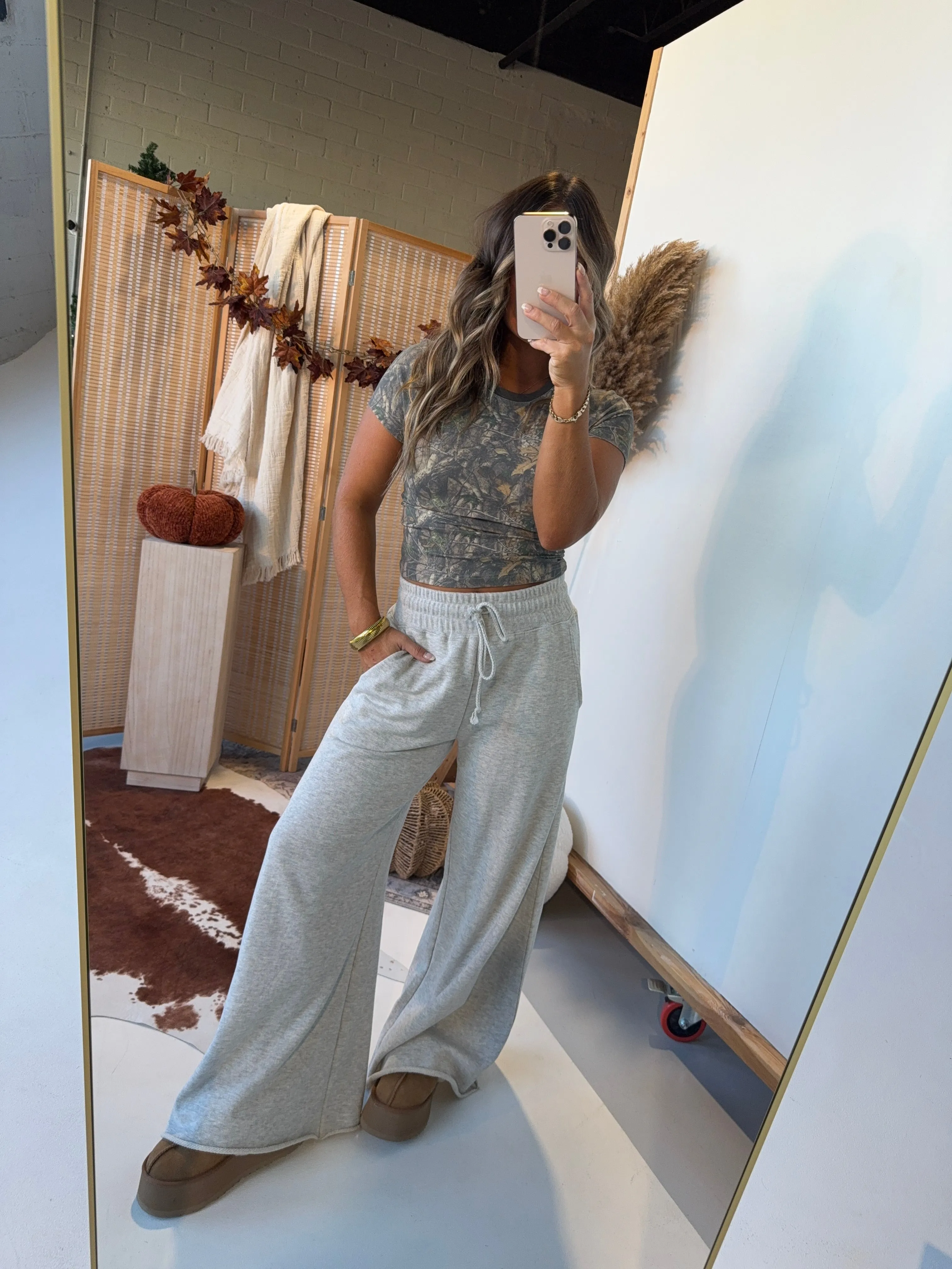Coffee Shop Mornings Sweatpants Grey sold by Chic by Ally B product image thumbnail 4