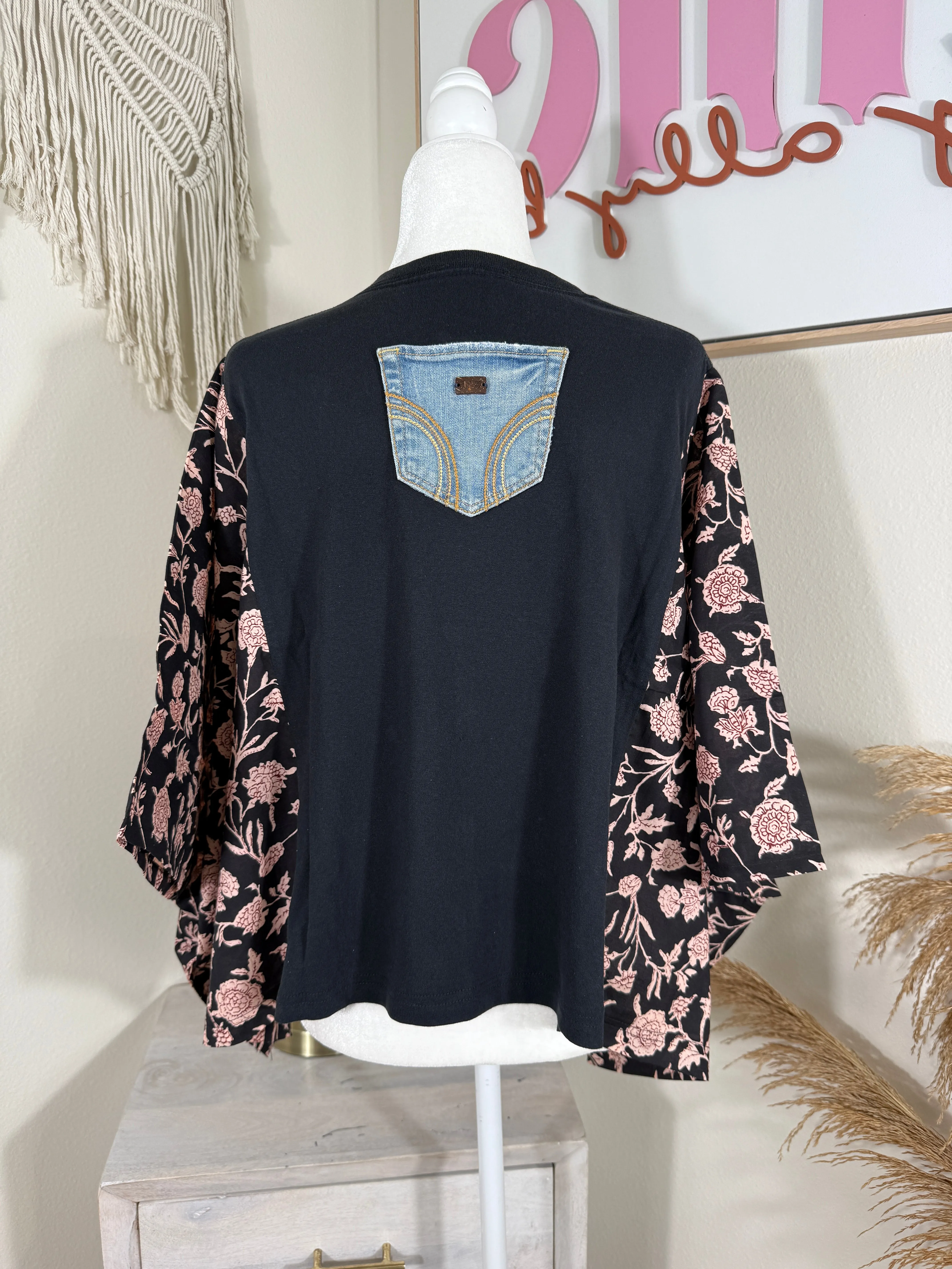 Johnny Cash Mix & Match Tee Black Floral sold by Chic by Ally B product image thumbnail 2