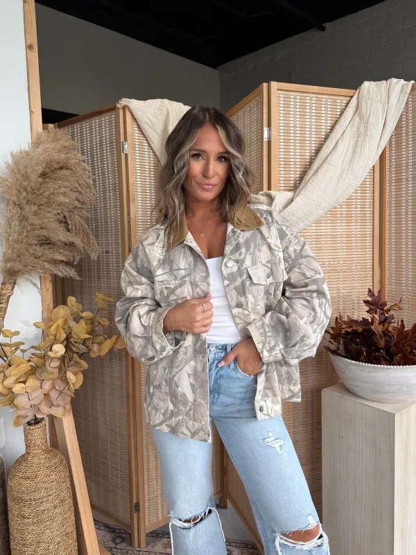 Wild at Heart Barn Jacket Light Camo sold by Chic by Ally B