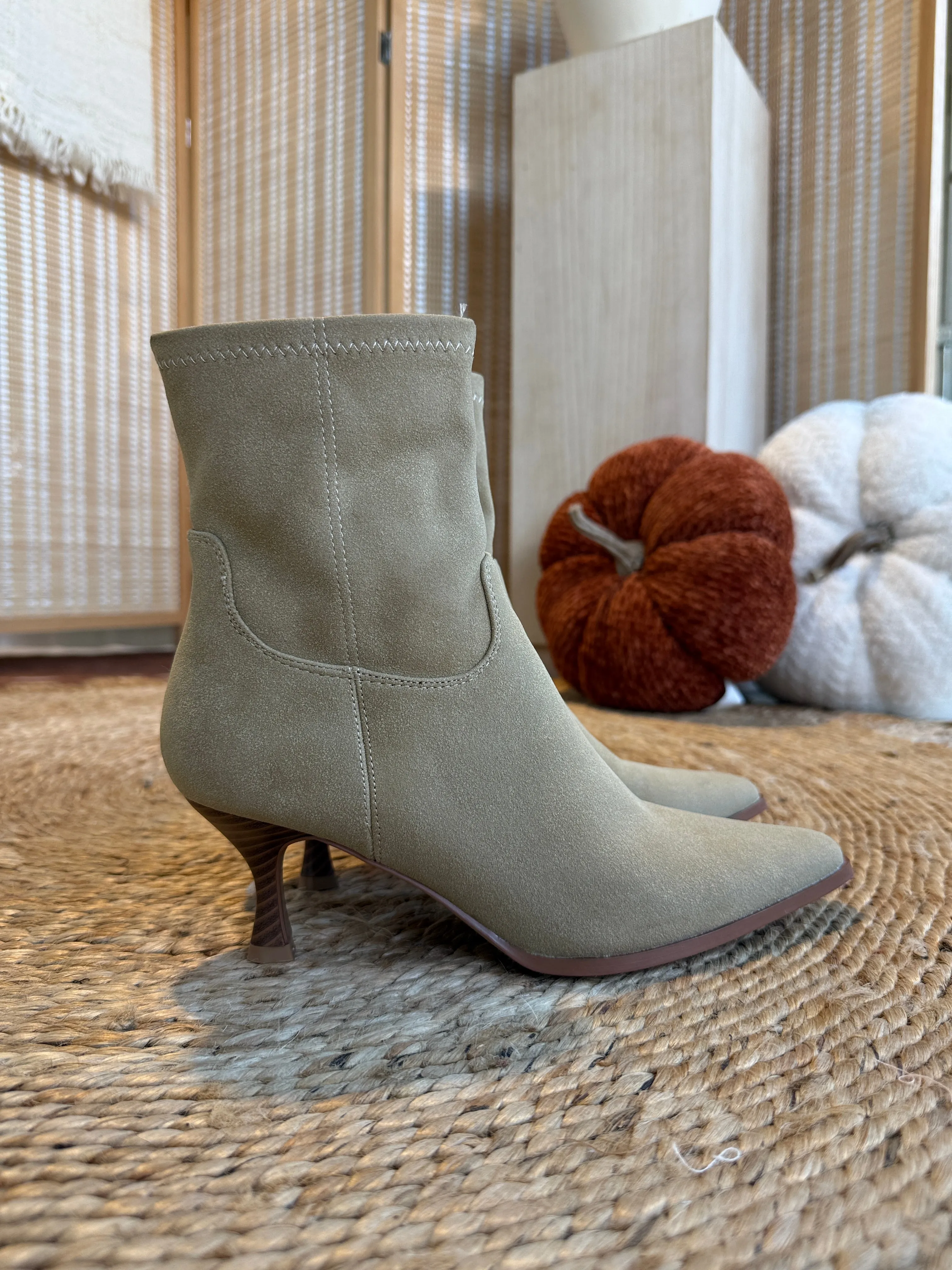 Aletta Kitten Heel Booties Sand sold by Chic by Ally B product image thumbnail 5