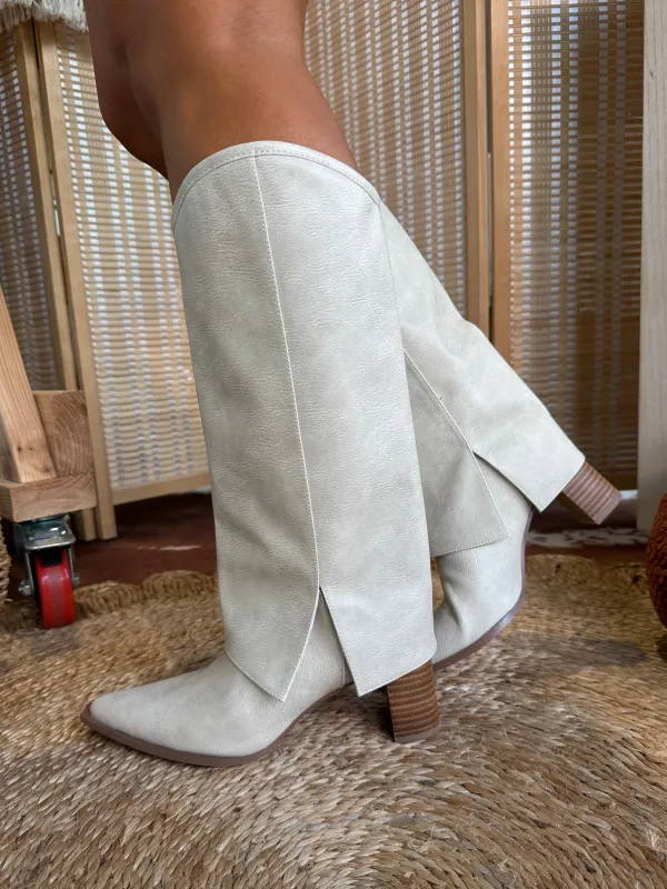 Walker Suede Boots Natural sold by Chic by Ally B