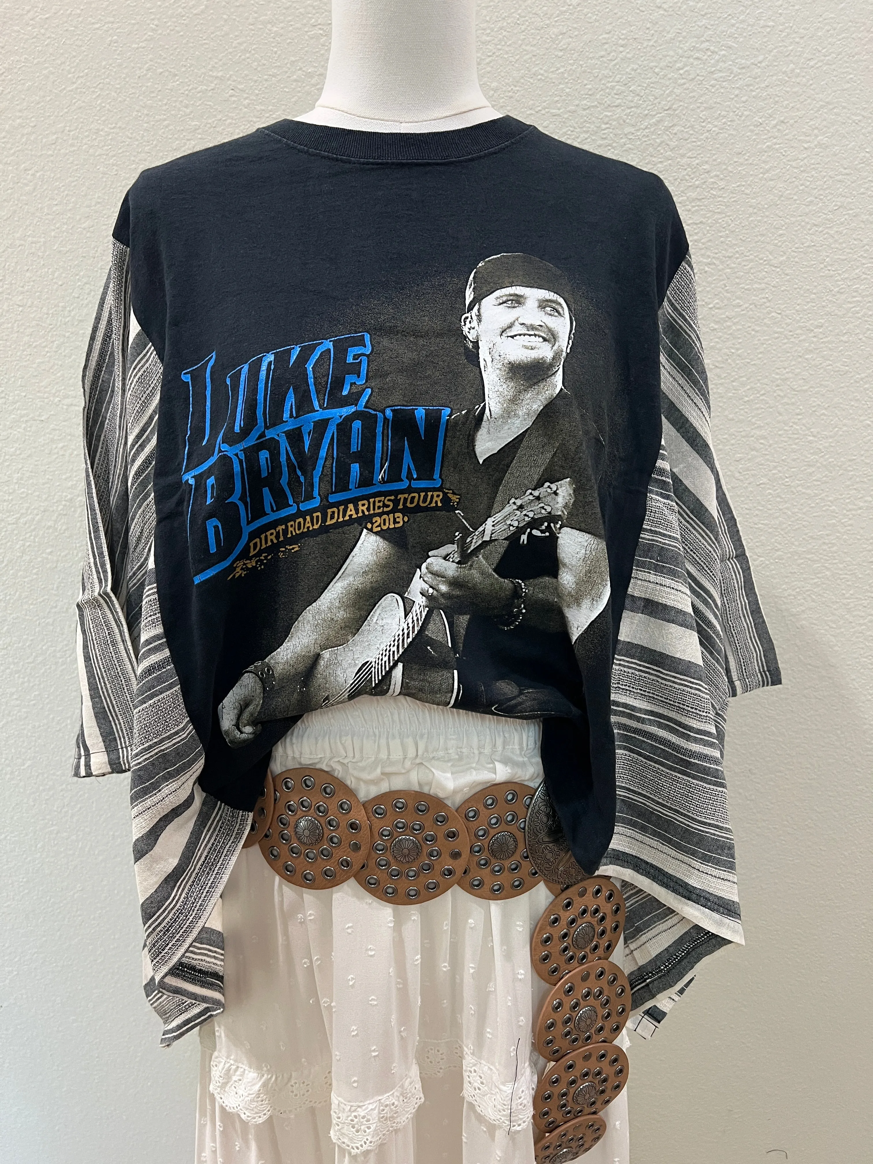 Luke Bryan Mix & Match Tee Black Stripe sold by Chic by Ally B