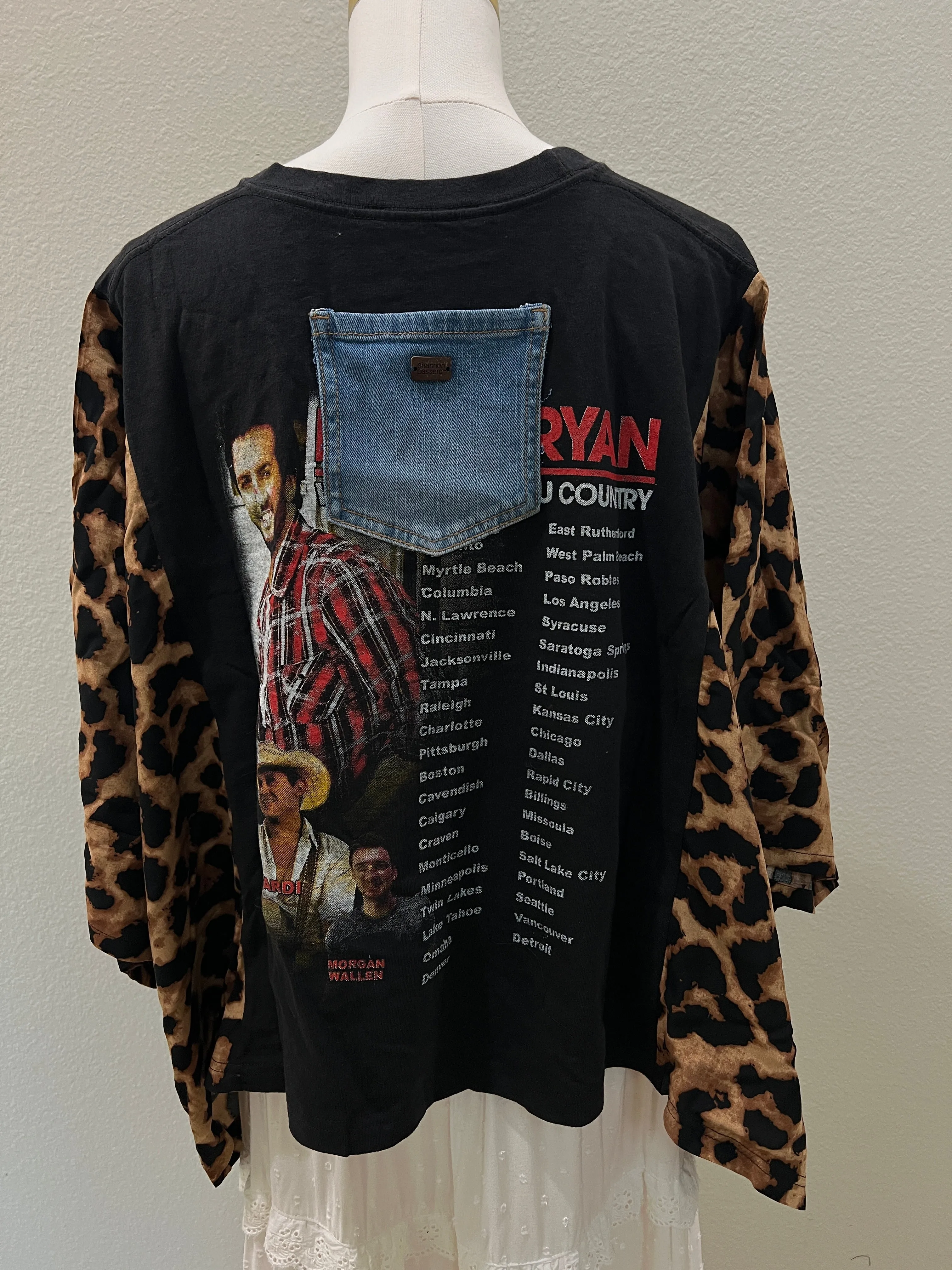 Luke Bryan Mix & Match Tee Black Cheetah sold by Chic by Ally B product image thumbnail 2