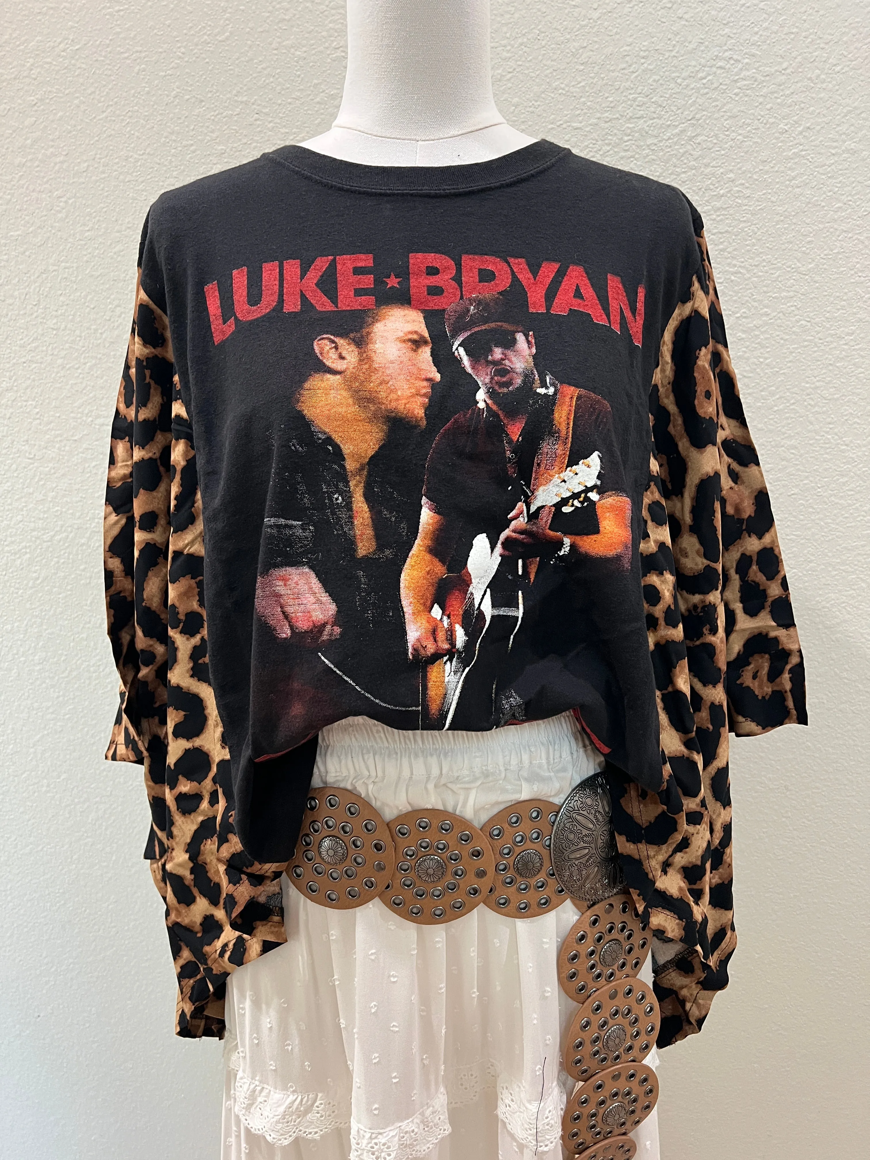 Luke Bryan Mix & Match Tee Black Cheetah sold by Chic by Ally B