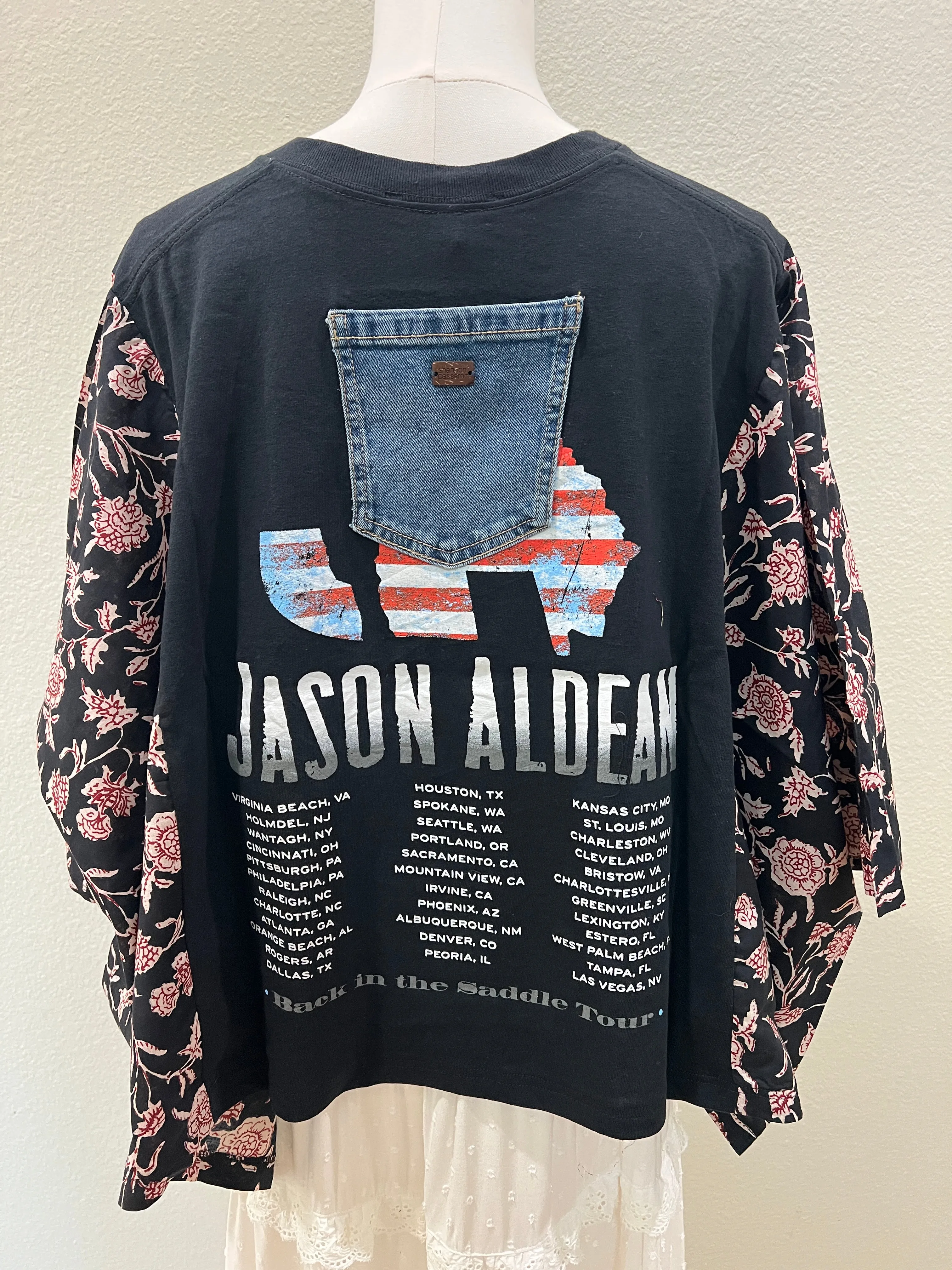 Jason Aldean Mix & Match Tee Black Floral sold by Chic by Ally B product image thumbnail 2