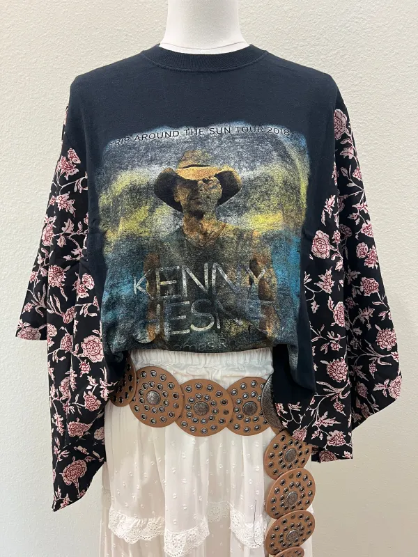 Kenny Chesney Mix & Match Tee Black Floral sold by Chic by Ally B