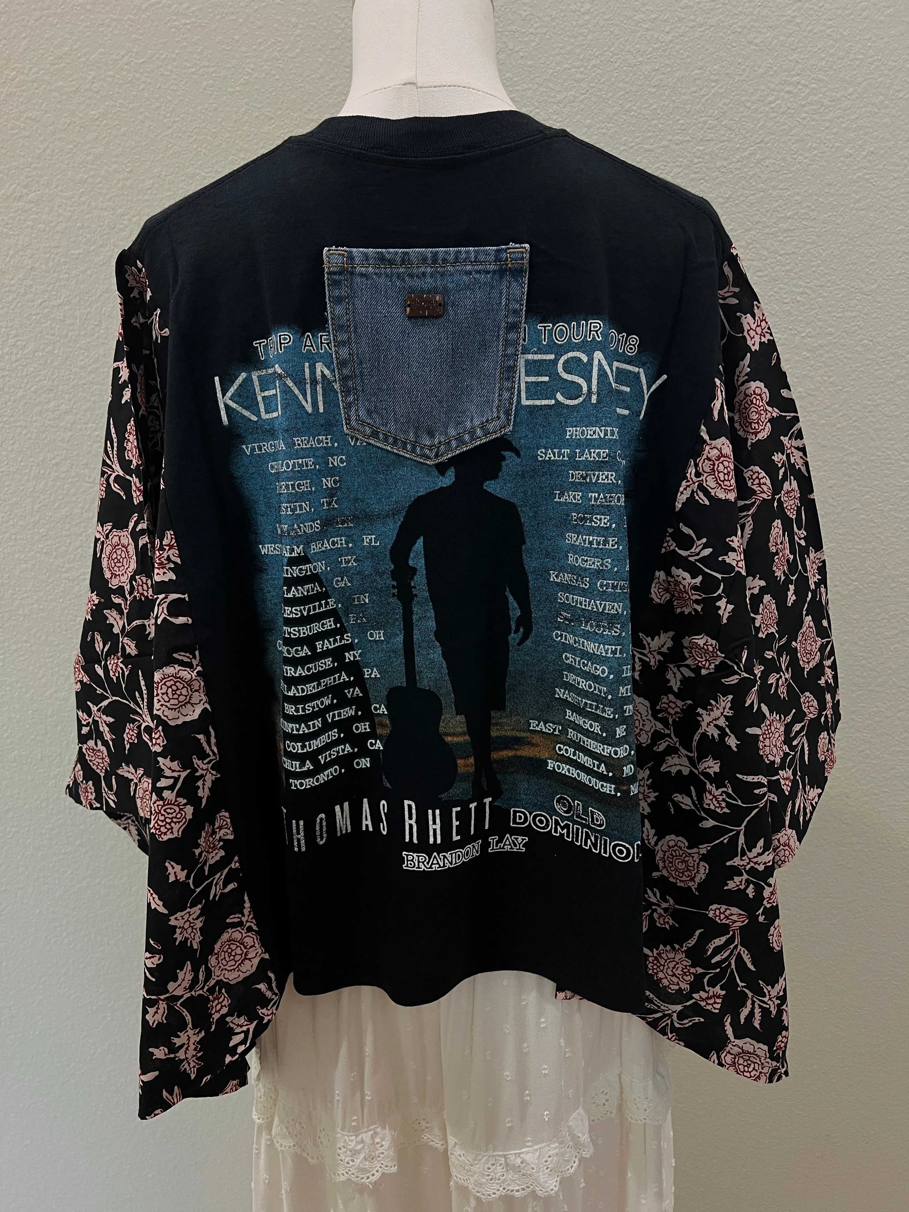 Kenny Chesney Mix & Match Tee Black Floral sold by Chic by Ally B product image thumbnail 2