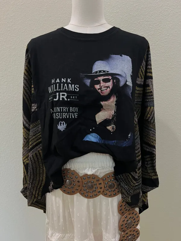 Hank Williams Jr Mix & Match Tee Black Multi sold by Chic by Ally B