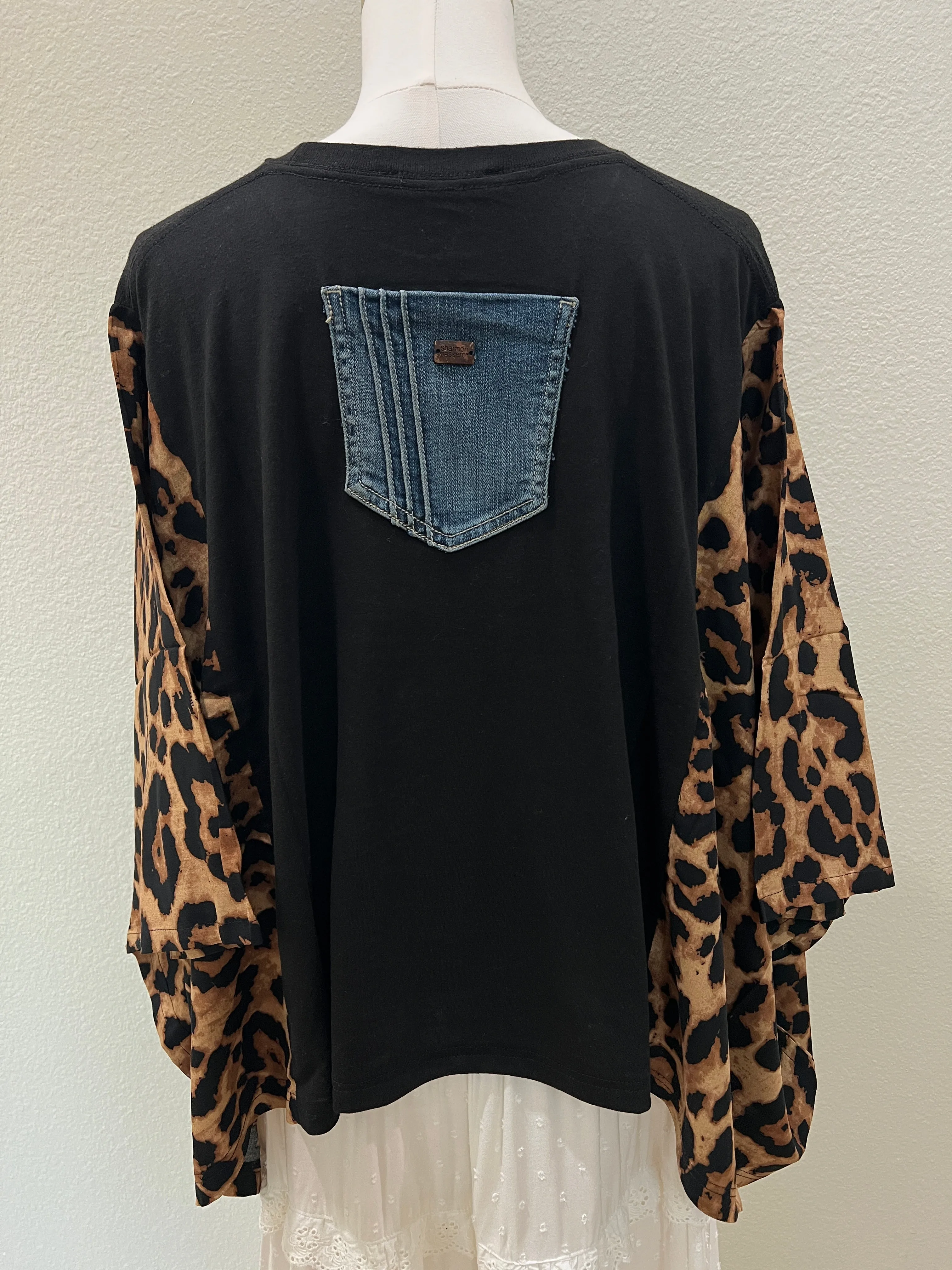 Johnny Cash Mix & Match Tee Black Cheetah sold by Chic by Ally B product image thumbnail 2