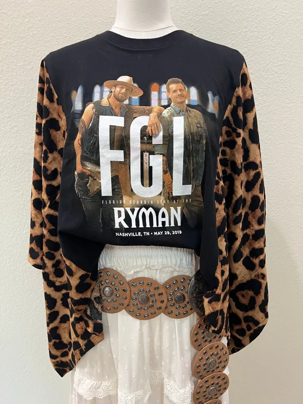 Florida Georgia Line Mix & Match Tee Black Cheetah sold by Chic by Ally B
