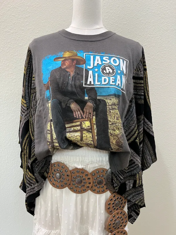 Jason Aldean Mix & Match Tee Grey Multi sold by Chic by Ally B