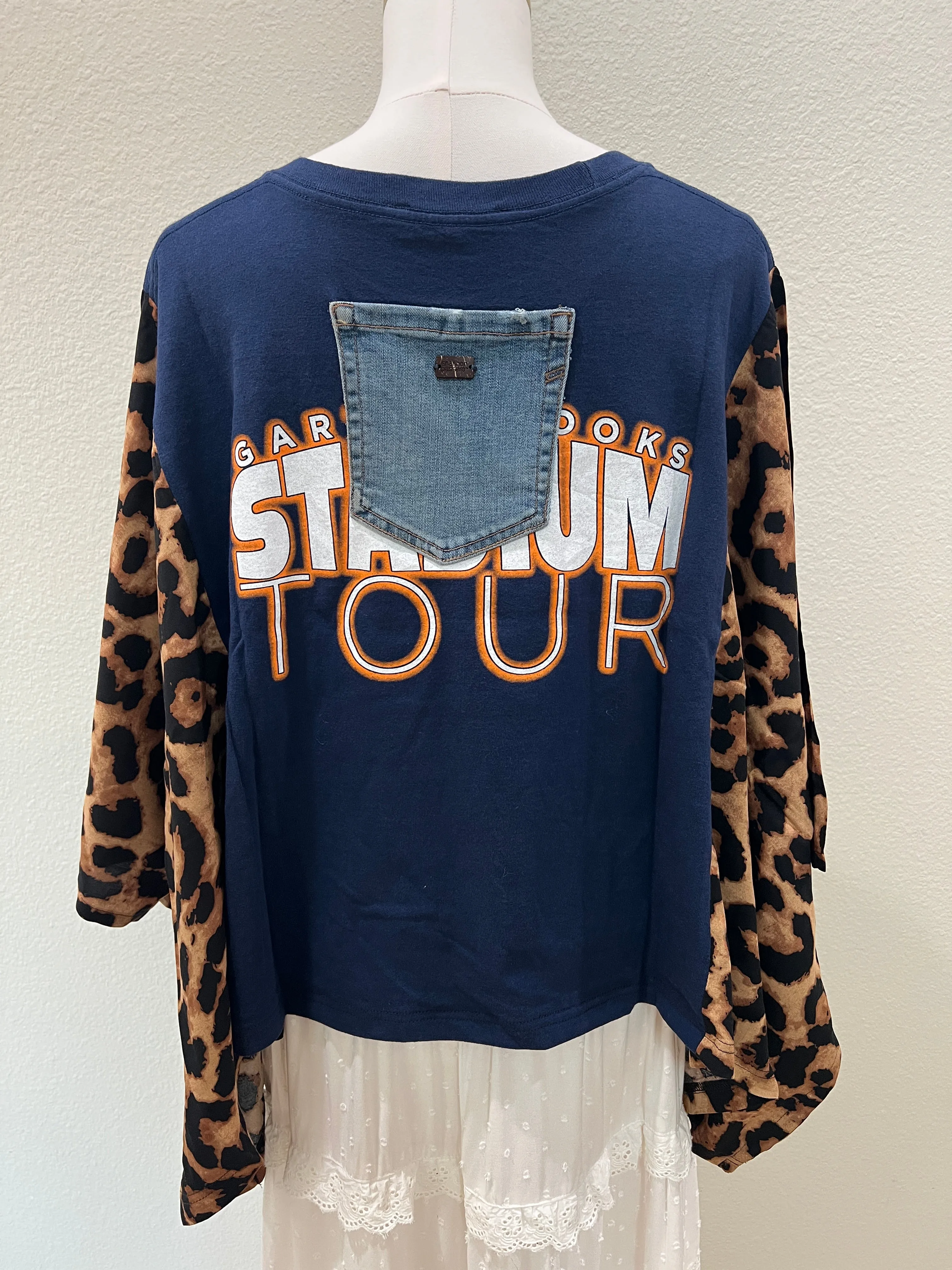 Garth Brooks Mix & Match Tee Navy Cheetah sold by Chic by Ally B product image thumbnail 2