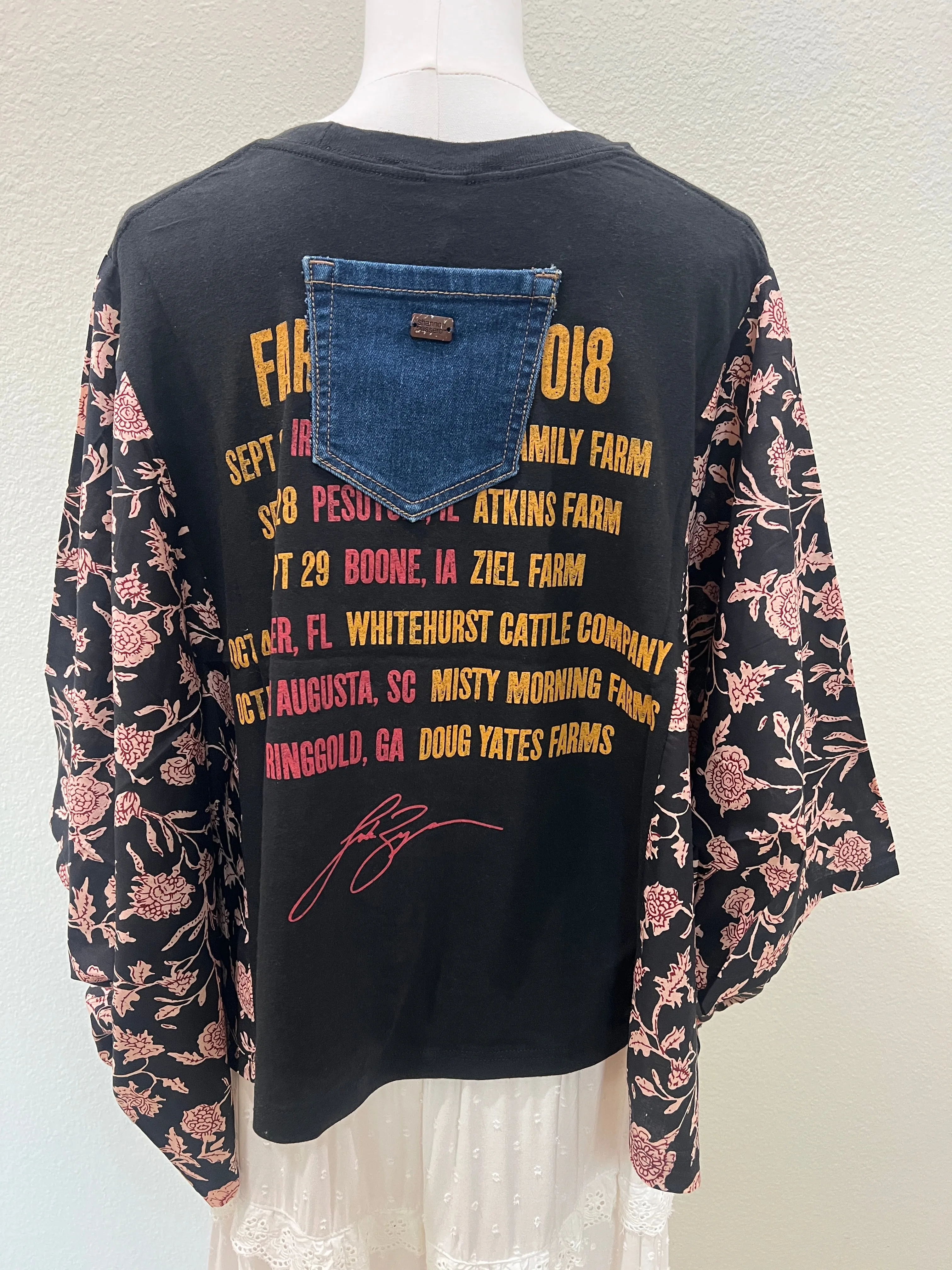 Luke Bryan Mix & Match Tee Black Floral sold by Chic by Ally B product image thumbnail 2