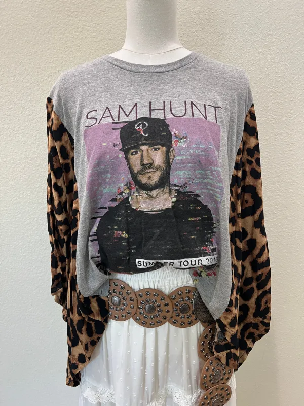 Sam Hunt Mix & Match Tee Grey Cheetah sold by Chic by Ally B