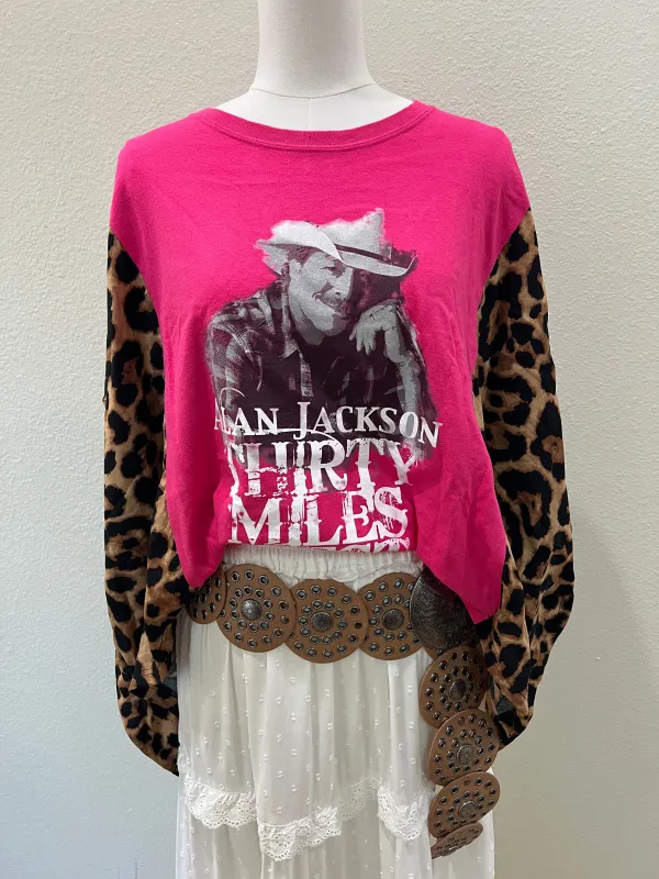 Alan Jackson Mix & Match Tee Pink Cheetah sold by Chic by Ally B