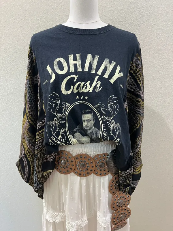 Johnny Cash Mix & Match Tee Black Multi sold by Chic by Ally B