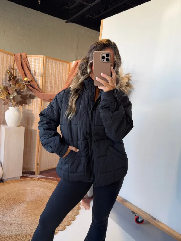 Roxie Puffer Jacket Black sold by Chic by Ally B