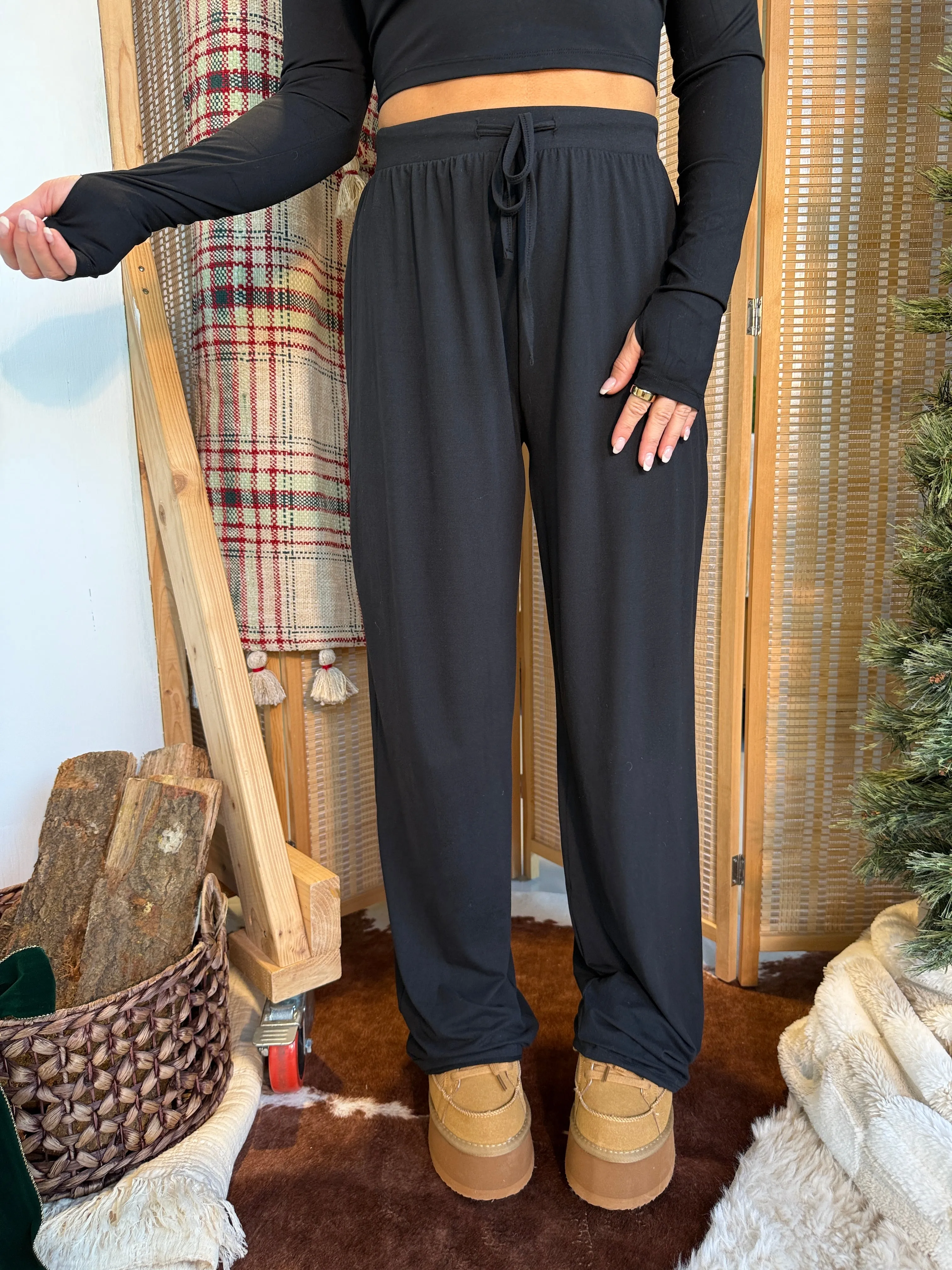 Early 2000's Knit Lounge Pants Black sold by Chic by Ally B product image thumbnail 4