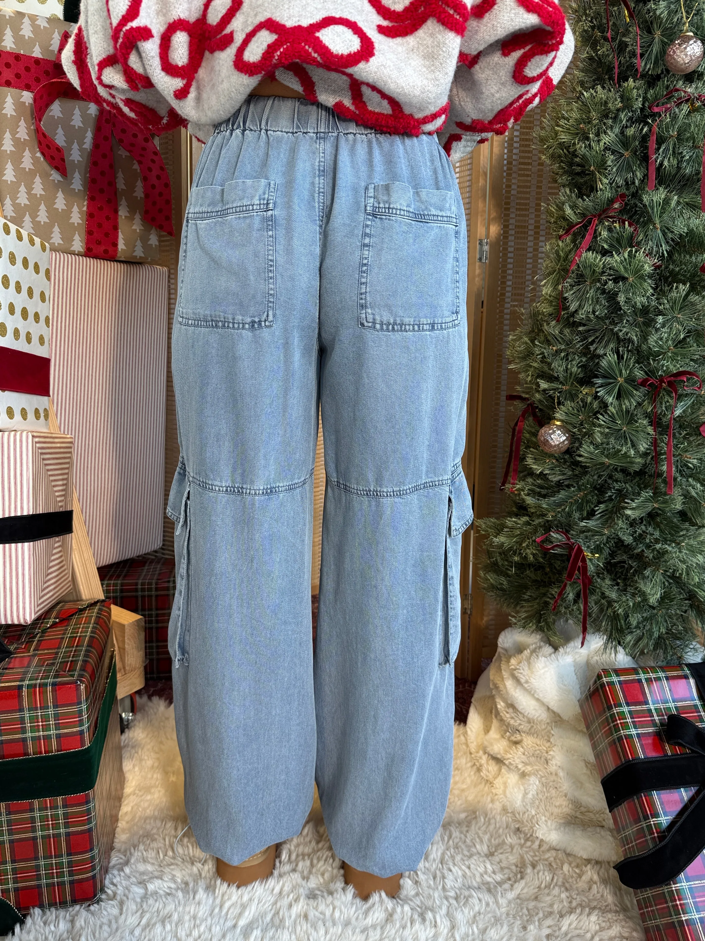 Arctic Muse Tencel Joggers Light Denim sold by Chic by Ally B product image thumbnail 4