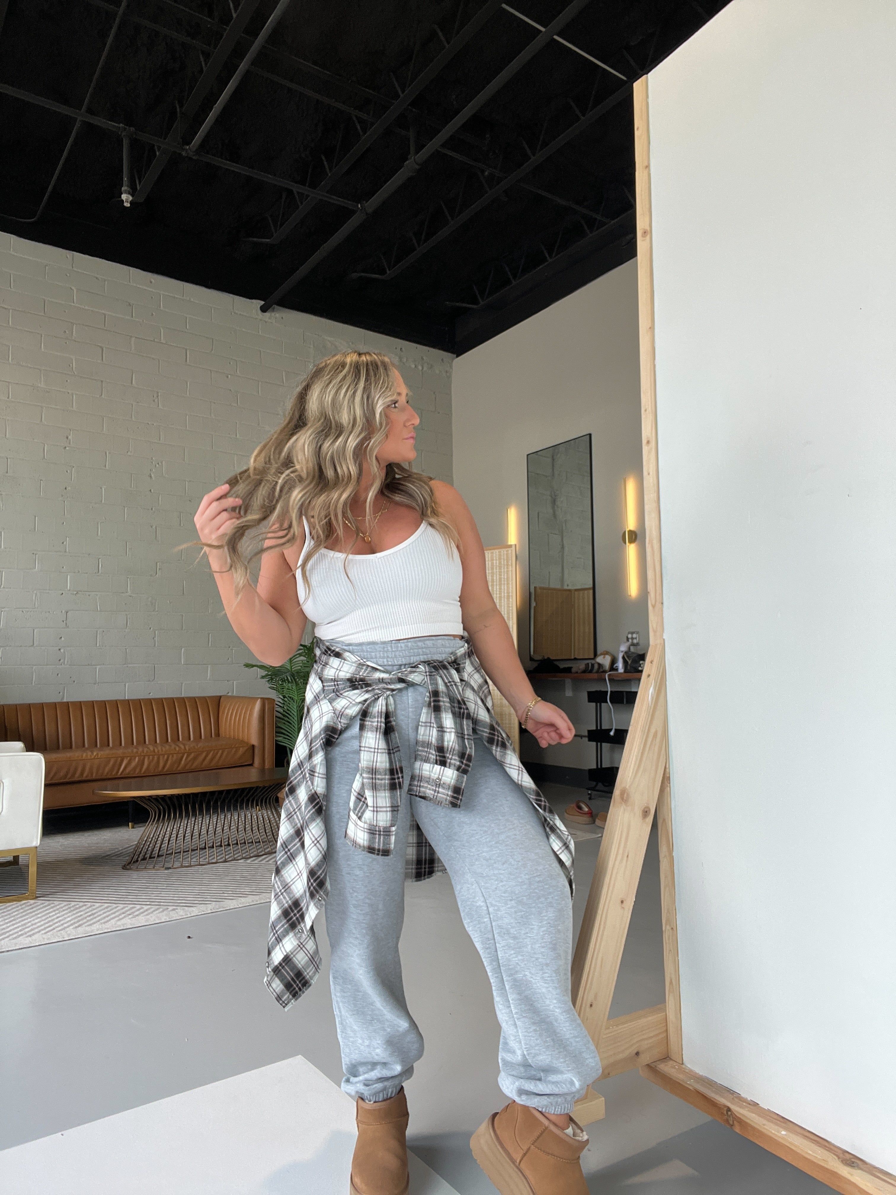 Overtime Joggers Heather Grey sold by Chic by Ally B product image thumbnail 2