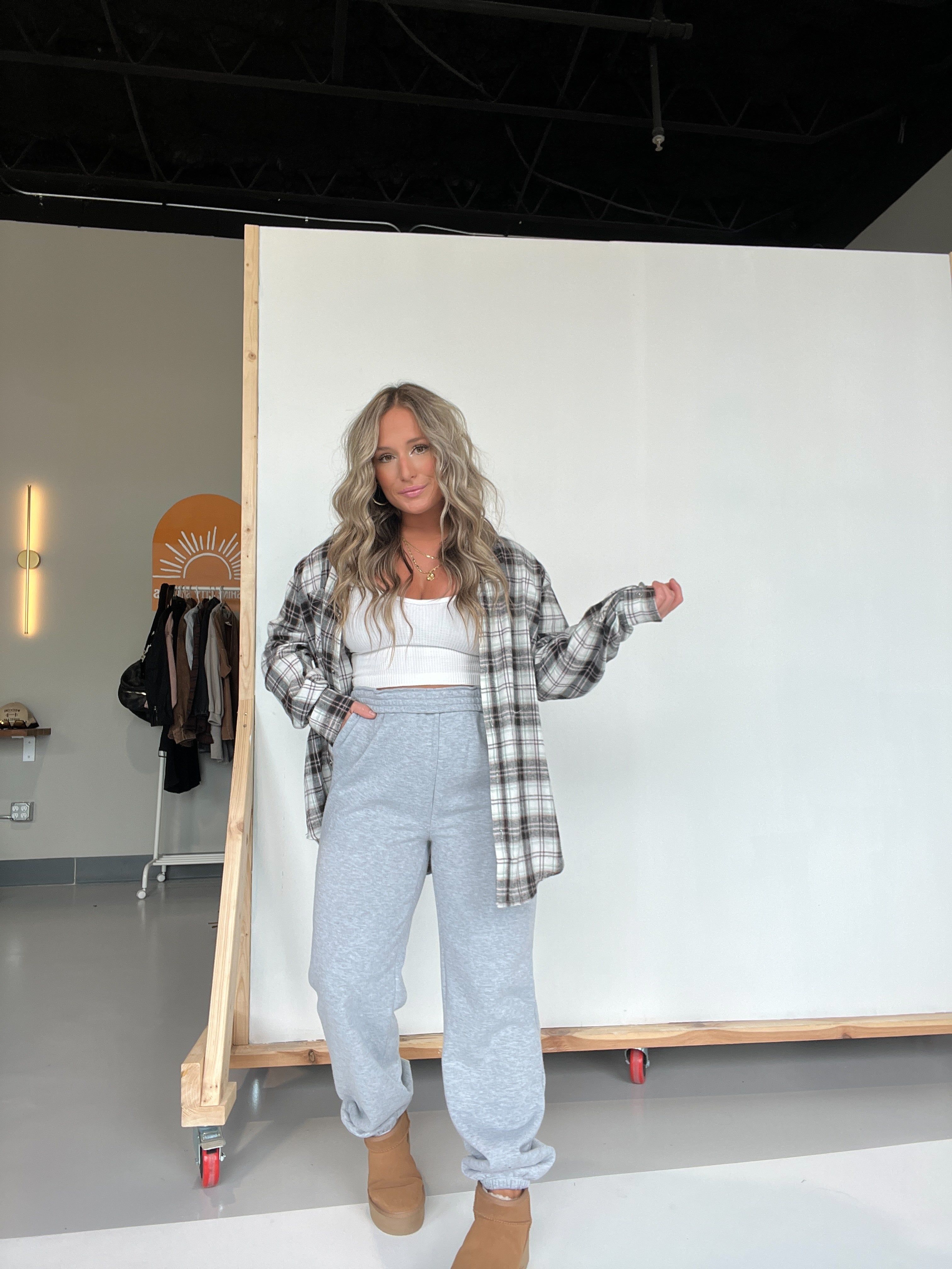 Overtime Joggers Heather Grey sold by Chic by Ally B