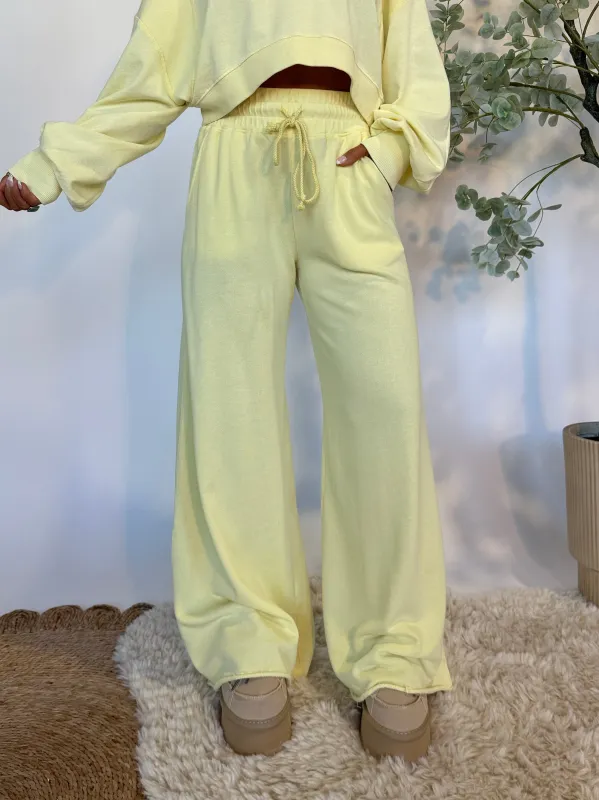 Coffee Shop Mornings Sweatpants Lemonade sold by Chic by Ally B