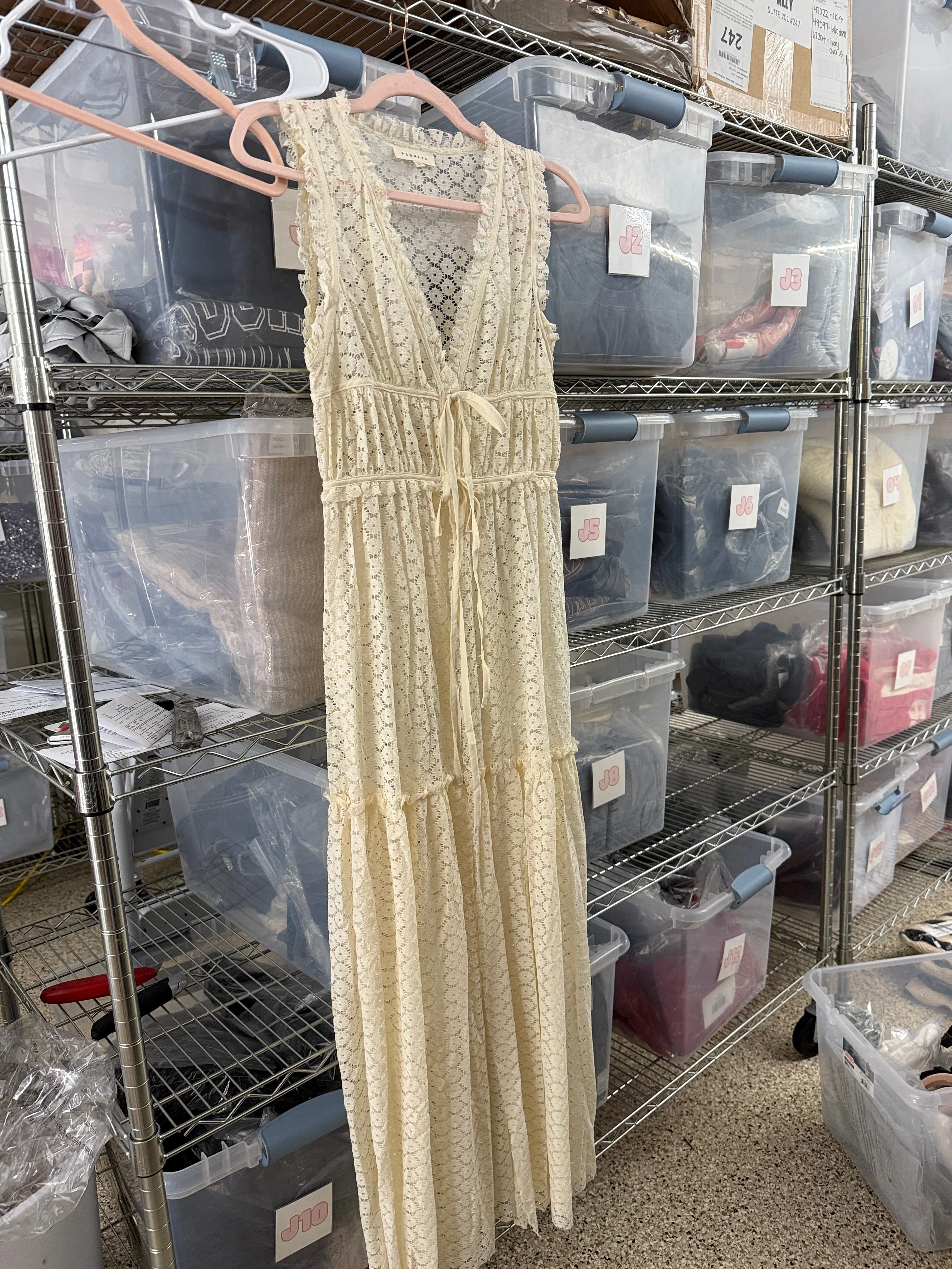 Mandy Lace Duster Off White sold by Chic by Ally B