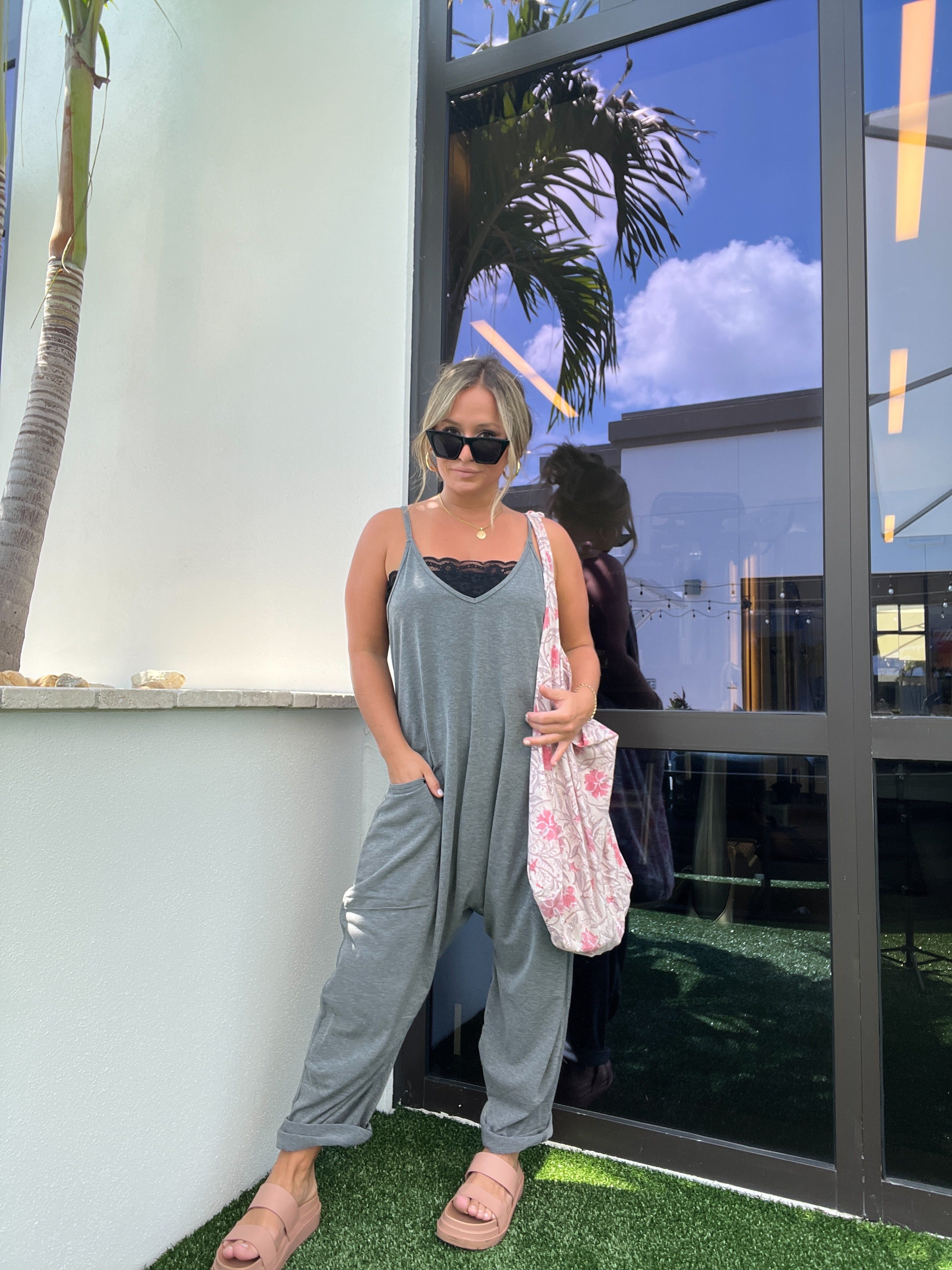 Charcoal Charlie Slouched Jumpsuit sold by Chic by Ally B product image thumbnail 9