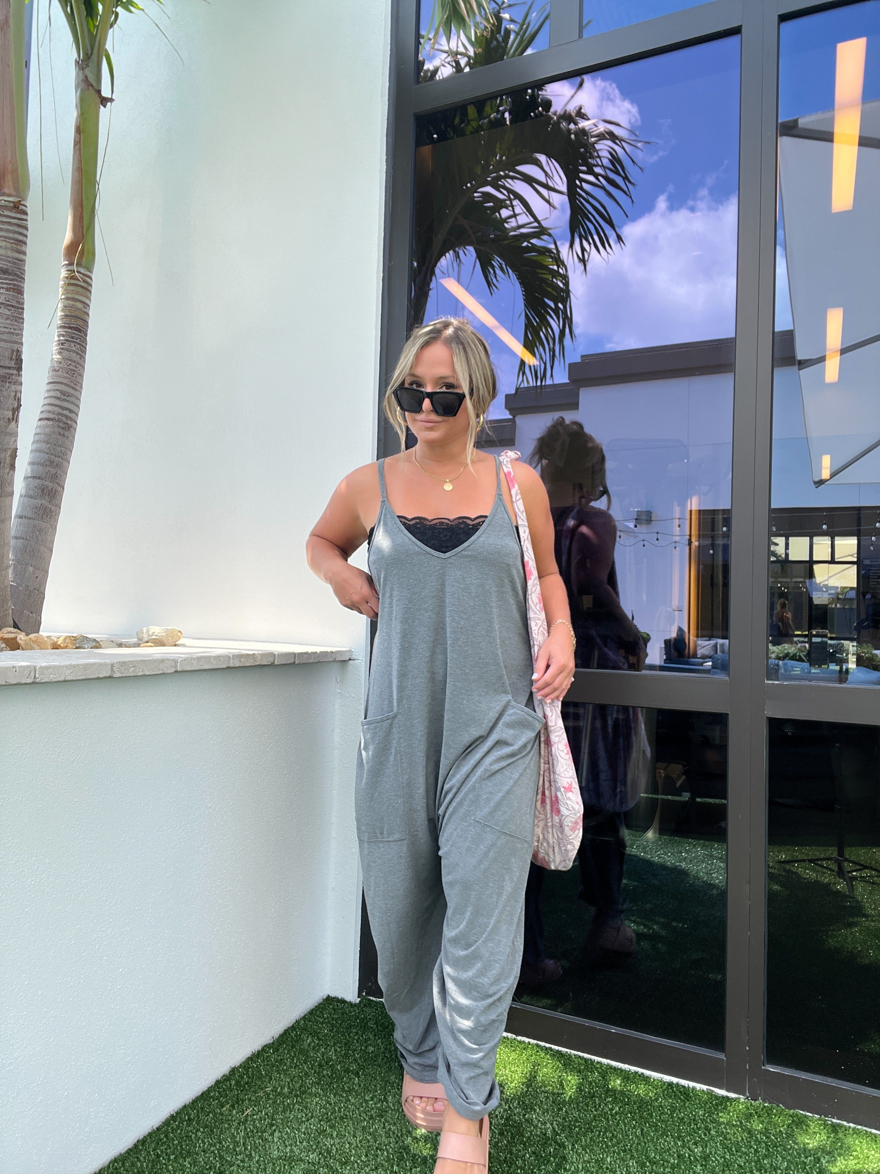 Charcoal Charlie Slouched Jumpsuit sold by Chic by Ally B product image thumbnail 14