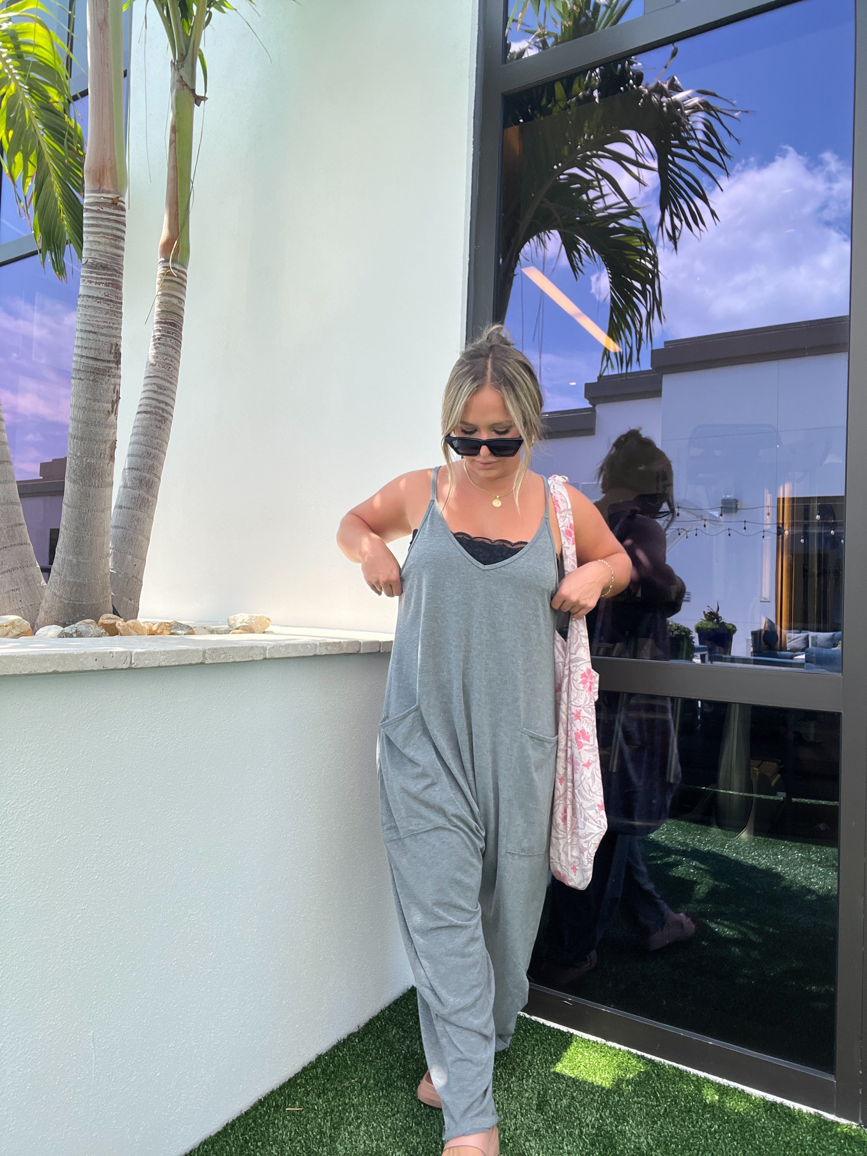 Charcoal Charlie Slouched Jumpsuit sold by Chic by Ally B product image thumbnail 8