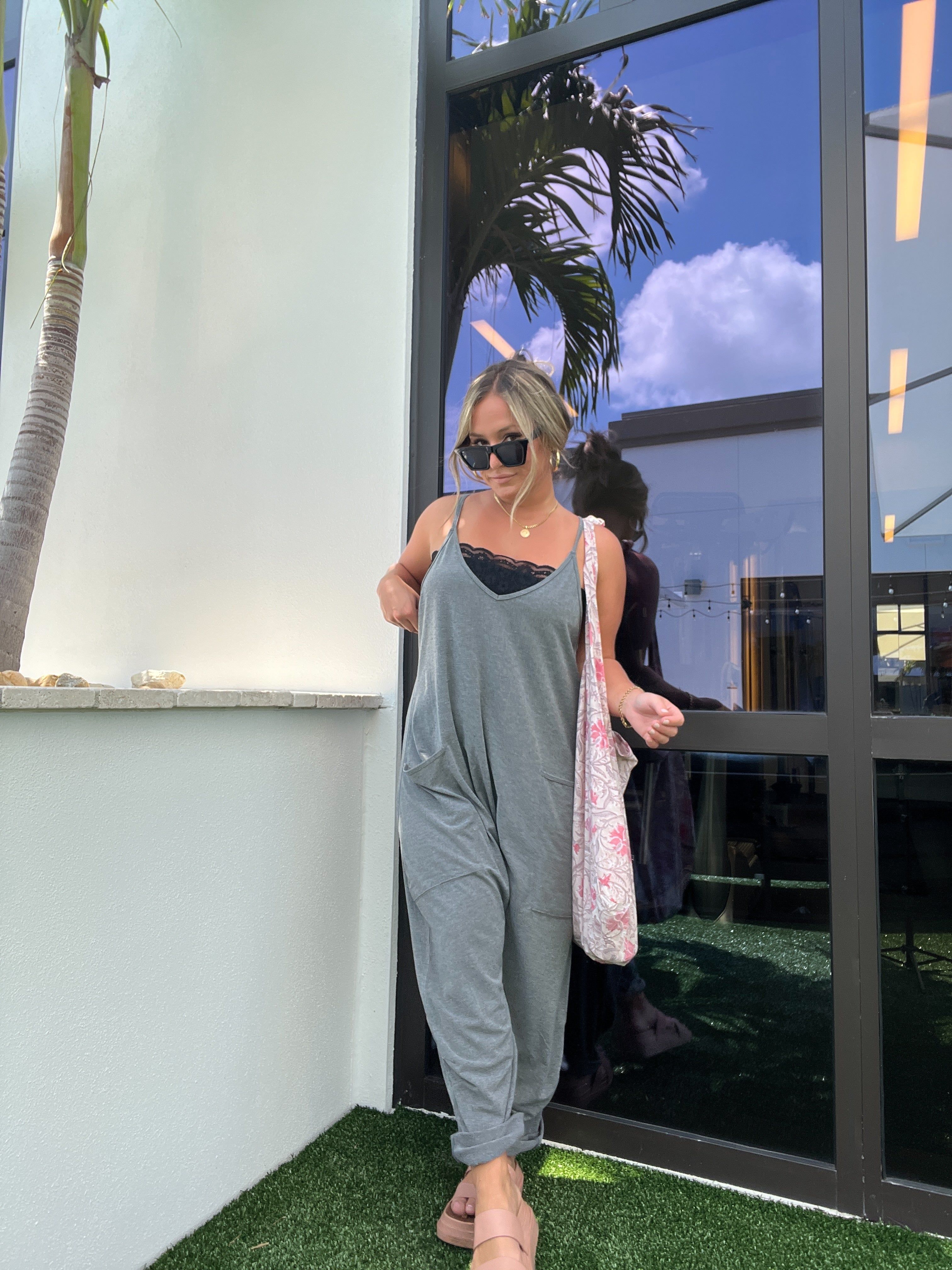 Charcoal Charlie Slouched Jumpsuit sold by Chic by Ally B product image thumbnail 6