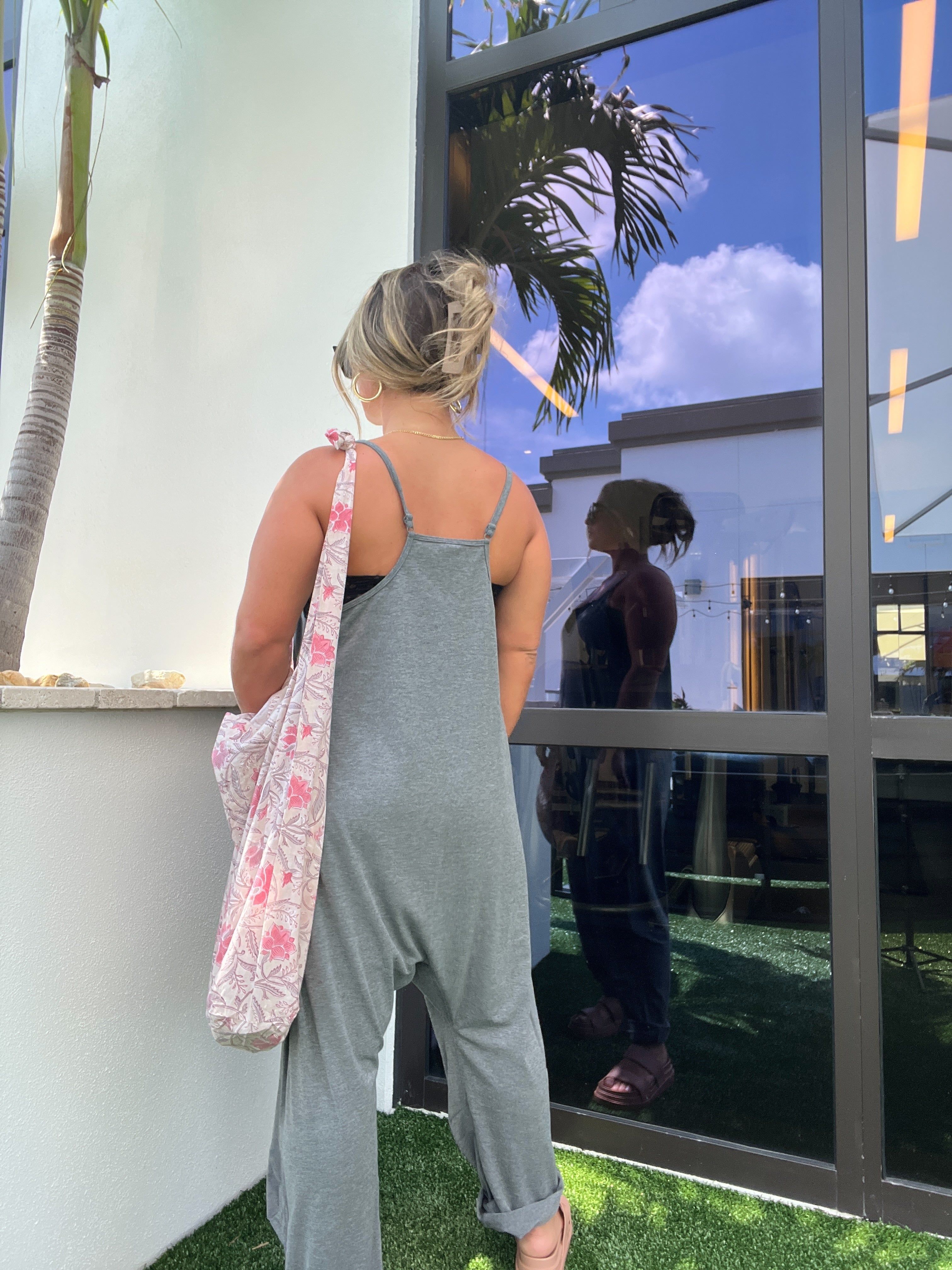 Charcoal Charlie Slouched Jumpsuit sold by Chic by Ally B product image thumbnail 4