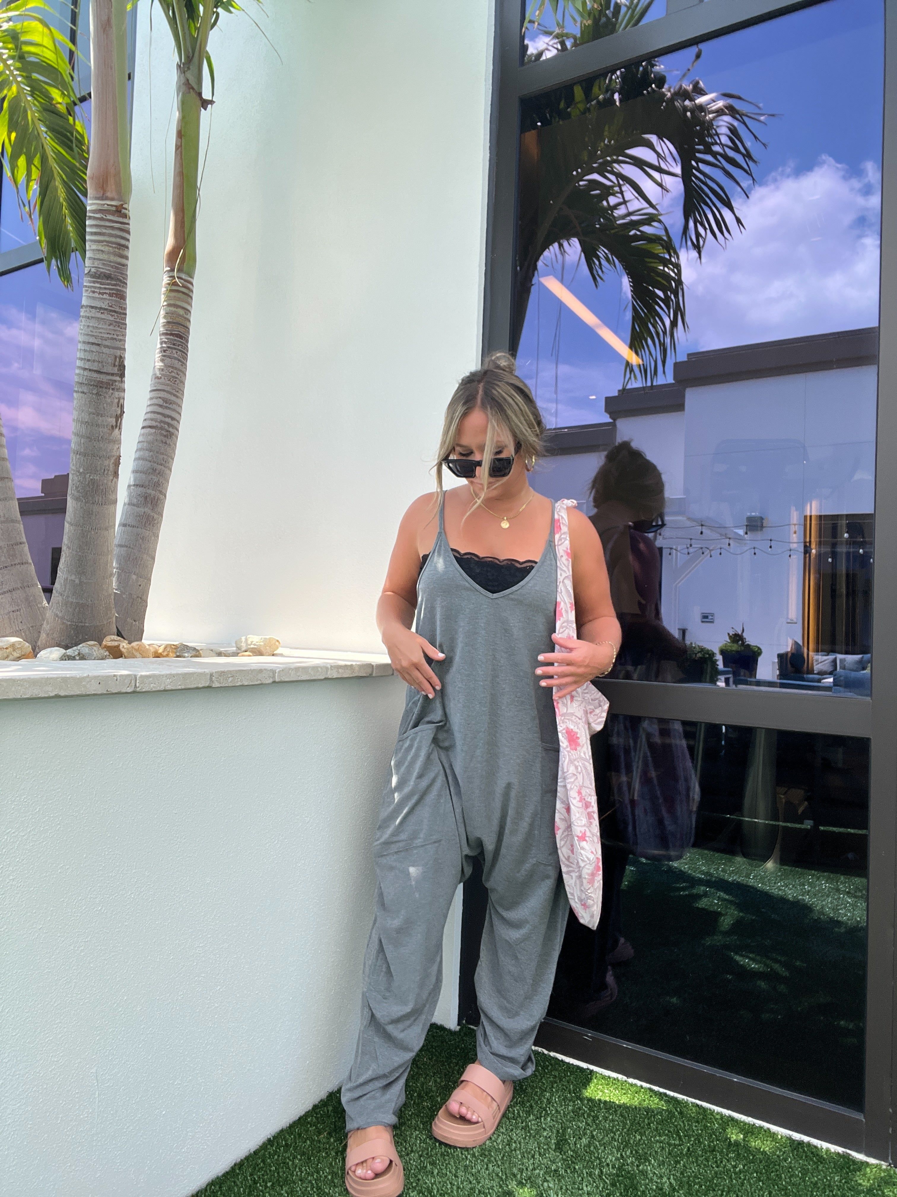 Charcoal Charlie Slouched Jumpsuit sold by Chic by Ally B product image thumbnail 7