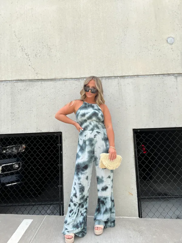 NOT ENOUGH TIE DYE JUMPSUIT sold by Chic by Ally B