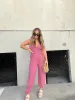 TALK TO ME JUMPSUIT MAUVE sold by Chic by Ally B