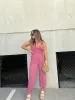 TALK TO ME JUMPSUIT MAUVE sold by Chic by Ally B
