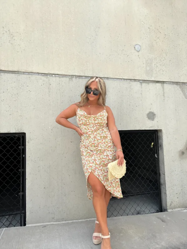PLUS ONE FLORAL MIDI DRESS sold by Chic by Ally B