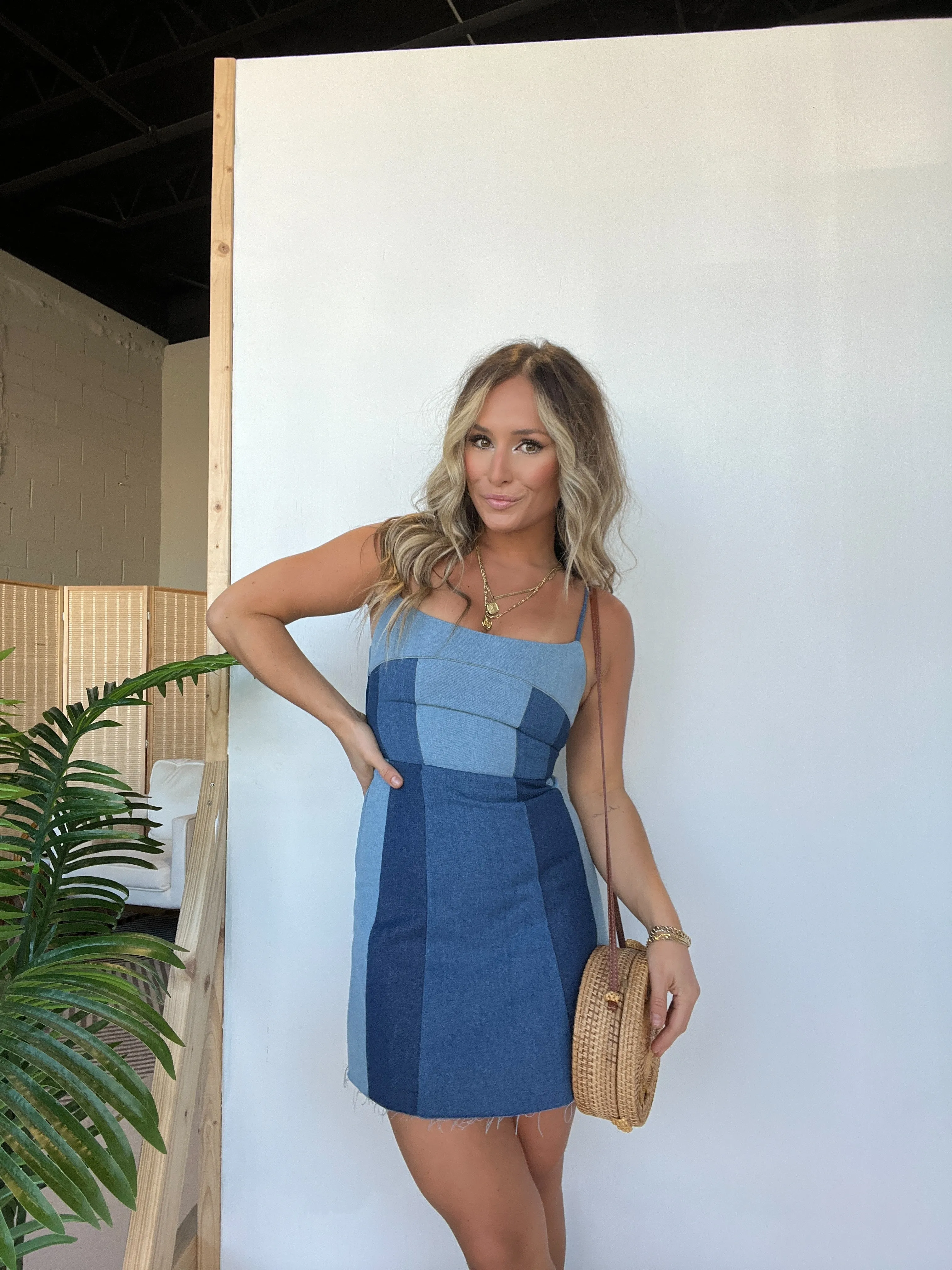 The Moment Mini Denim Dress sold by Chic by Ally B product image thumbnail 2