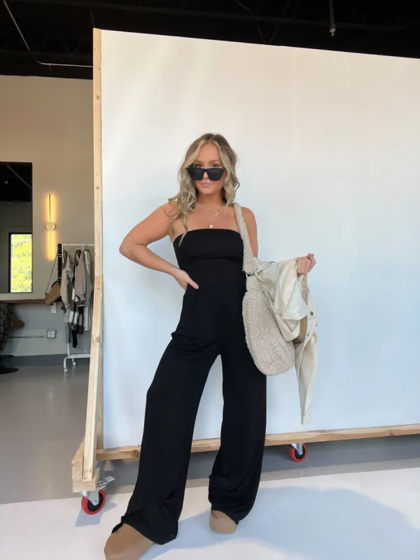 Tempo Tube Top Jumpsuit Black sold by Chic by Ally B
