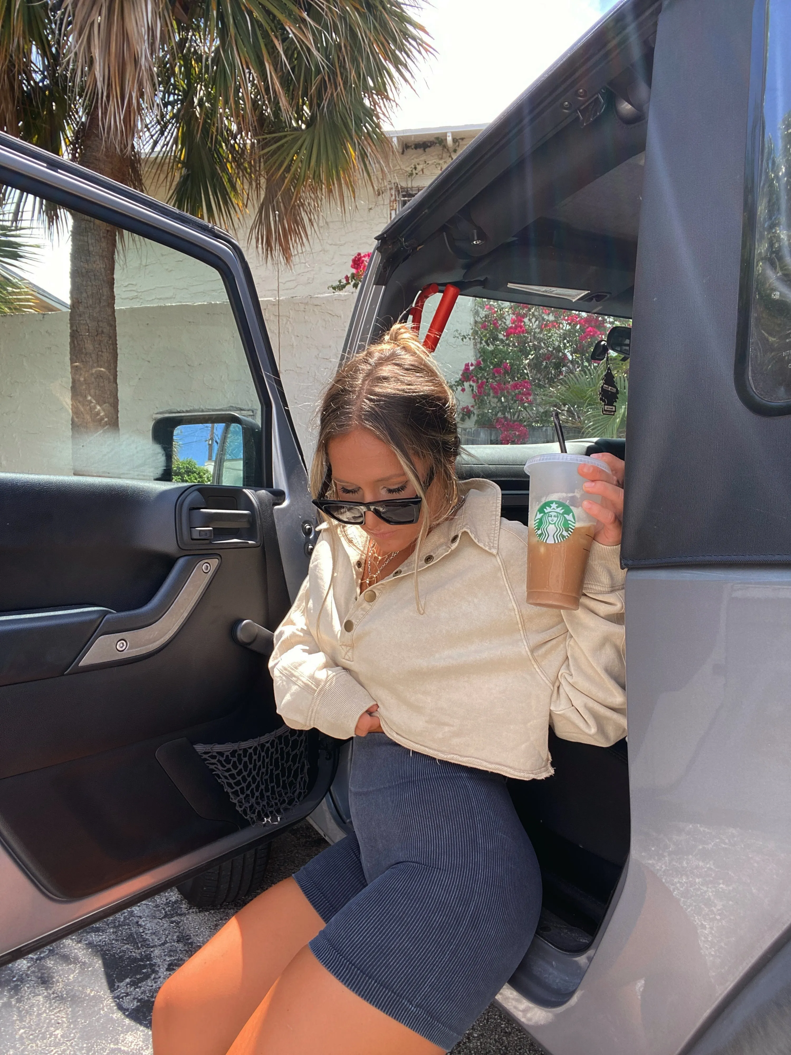 FP Dupe Cropped Sweatshirt Beige sold by Chic by Ally B product image thumbnail 4