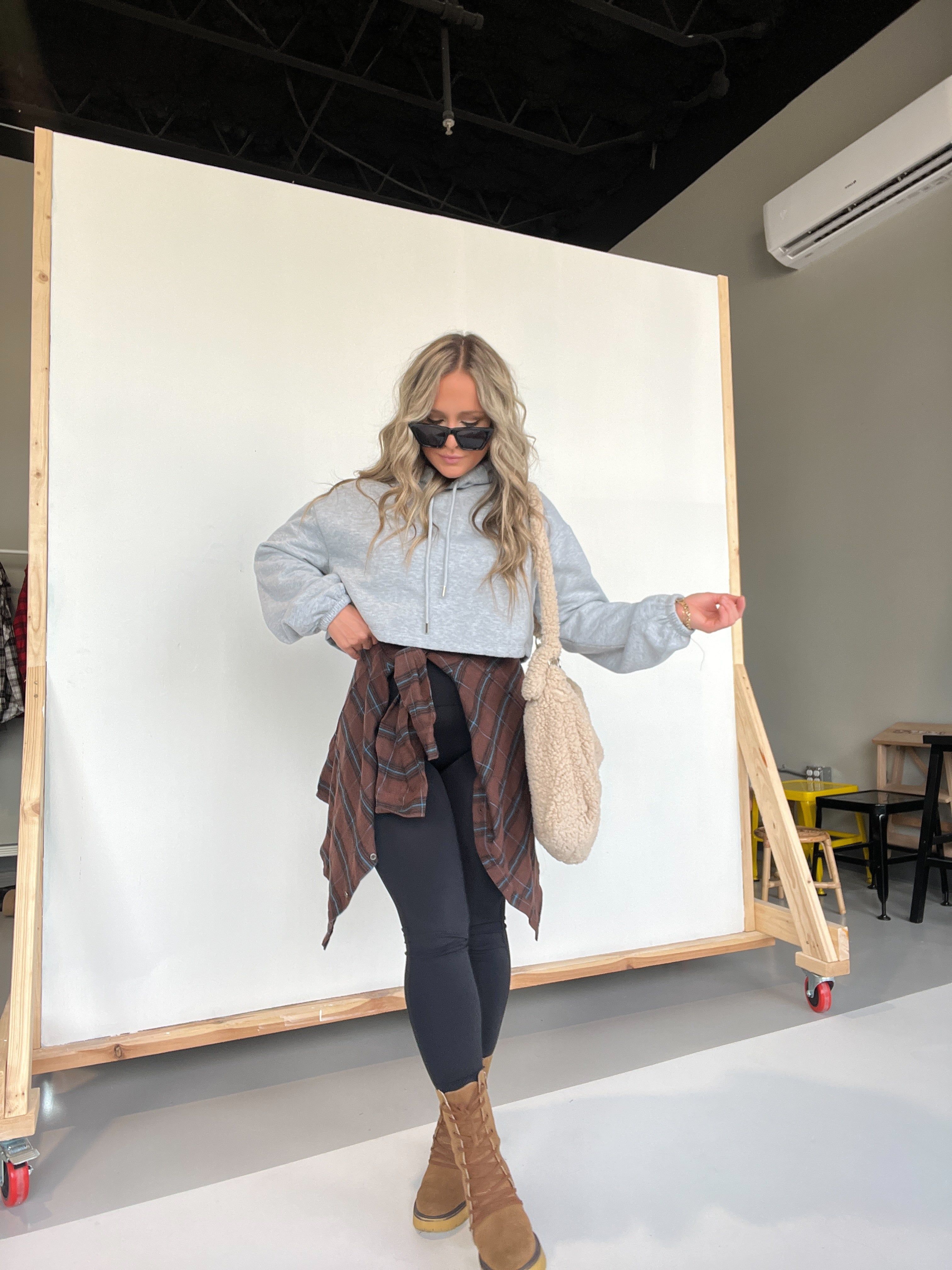 Overtime Hoodie Heather Grey sold by Chic by Ally B product image thumbnail 6