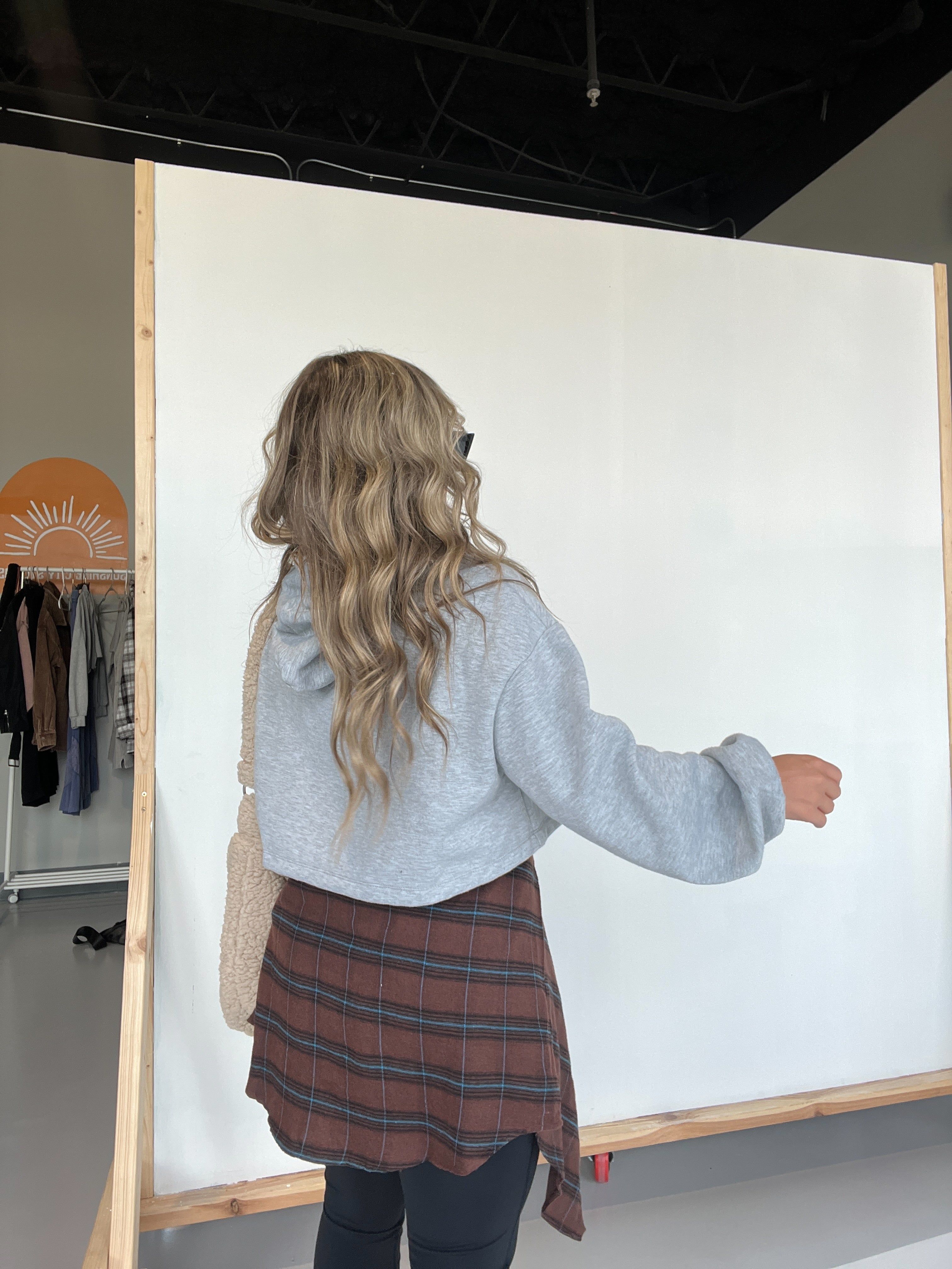 Overtime Hoodie Heather Grey sold by Chic by Ally B product image thumbnail 4